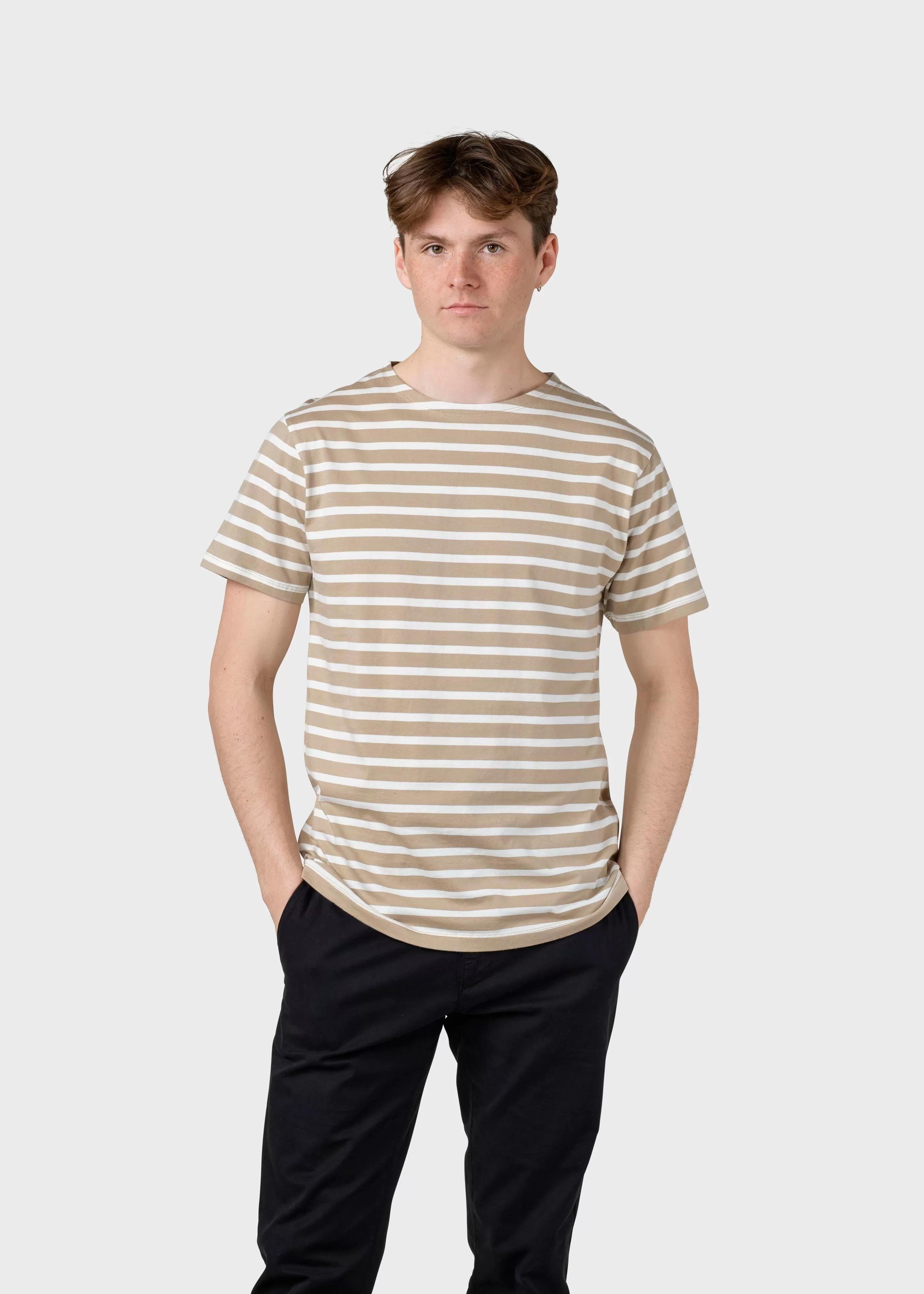 Klitmoller Collective Albert tee - Sand/cream- T-shirts