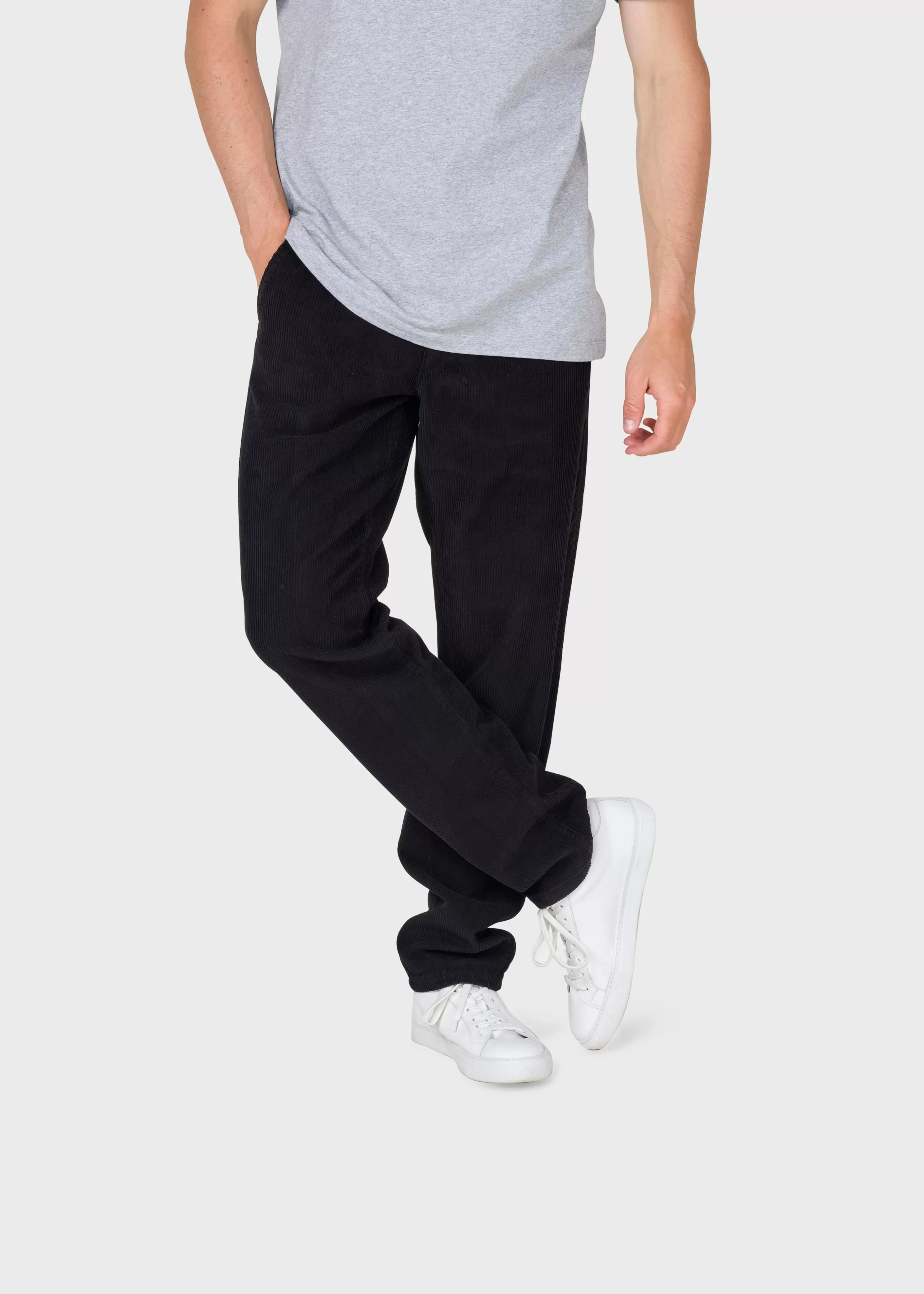 Klitmoller Collective Allan cord pants - Black- Hosen