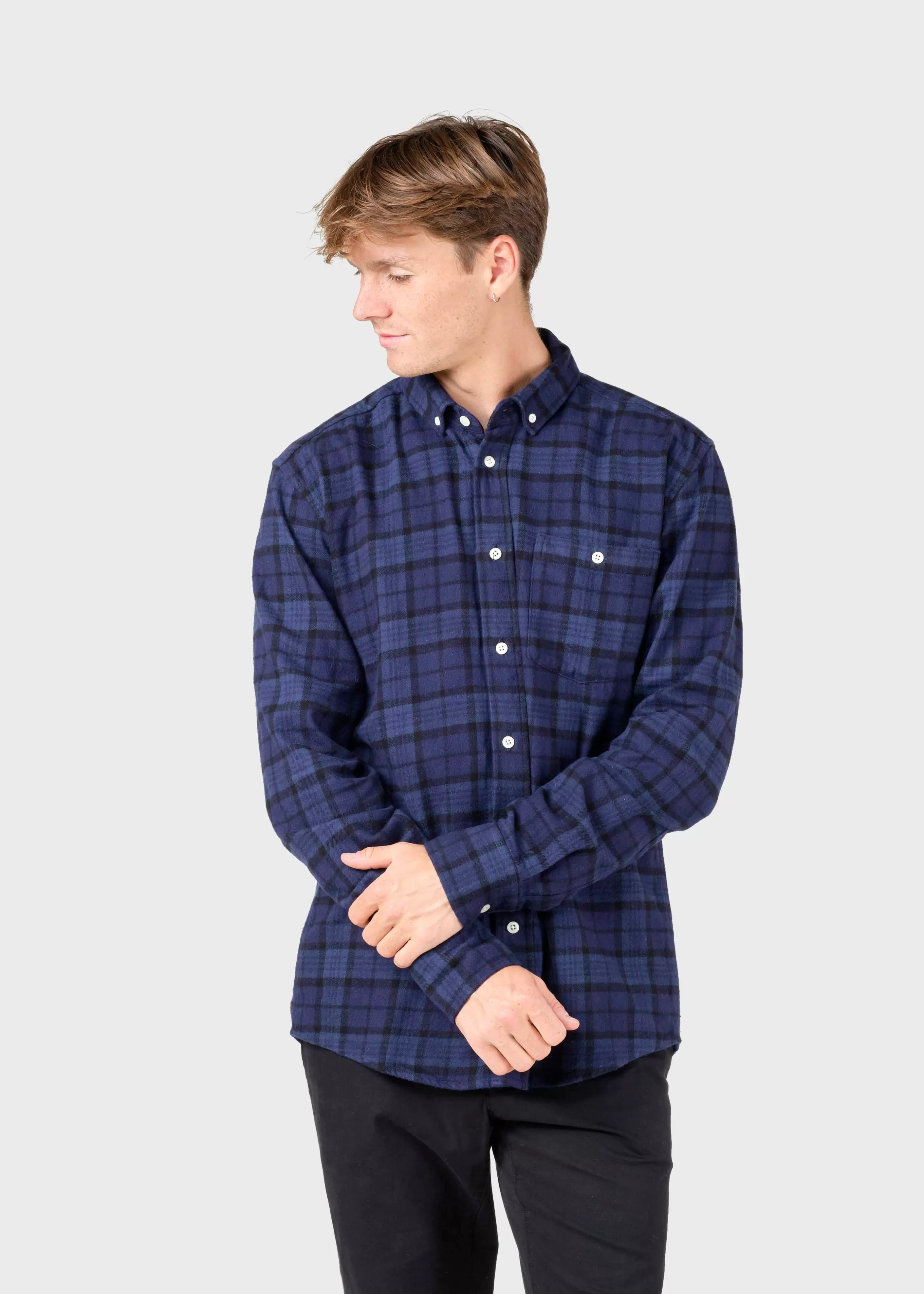 Klitmoller Collective Alrik shirt - Blue tones- Hemden