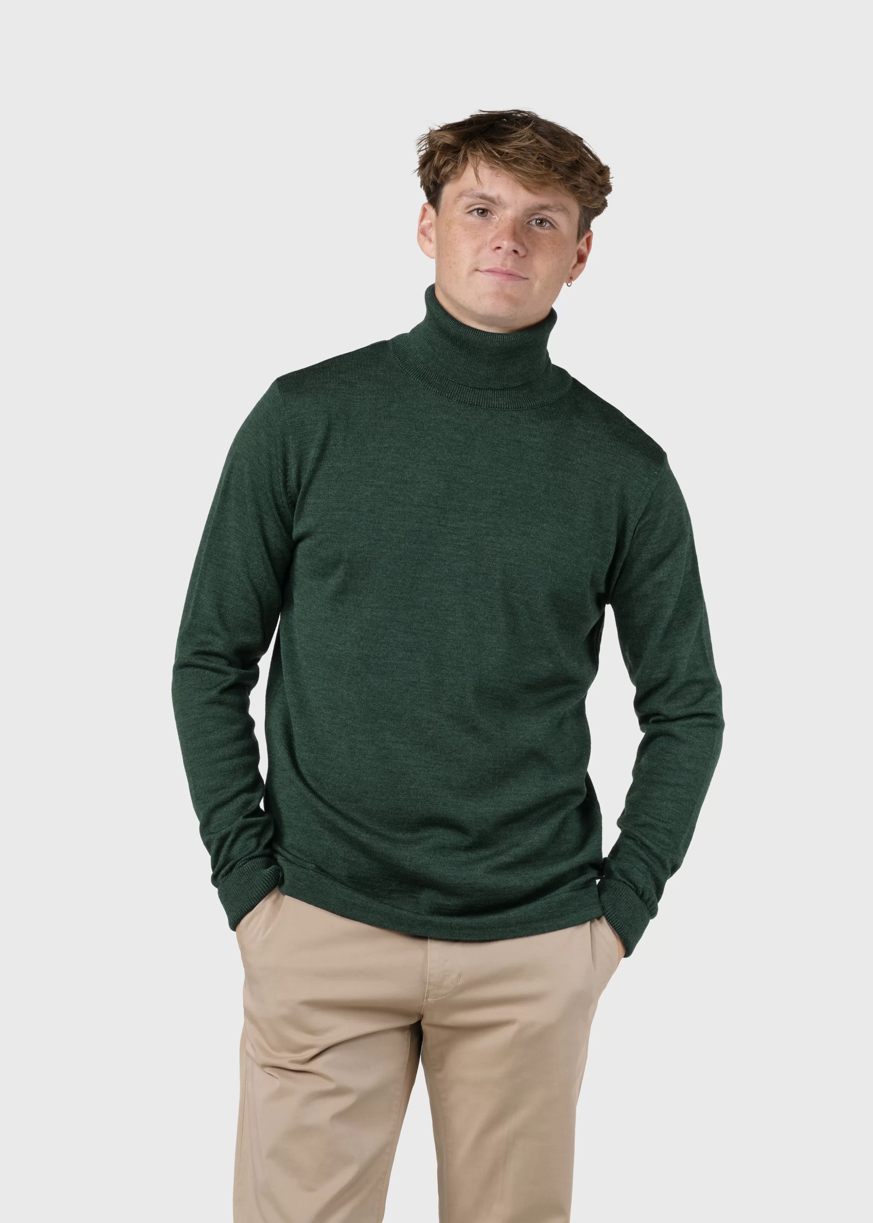 Klitmoller Collective Anders knit - Moss Green- Strick