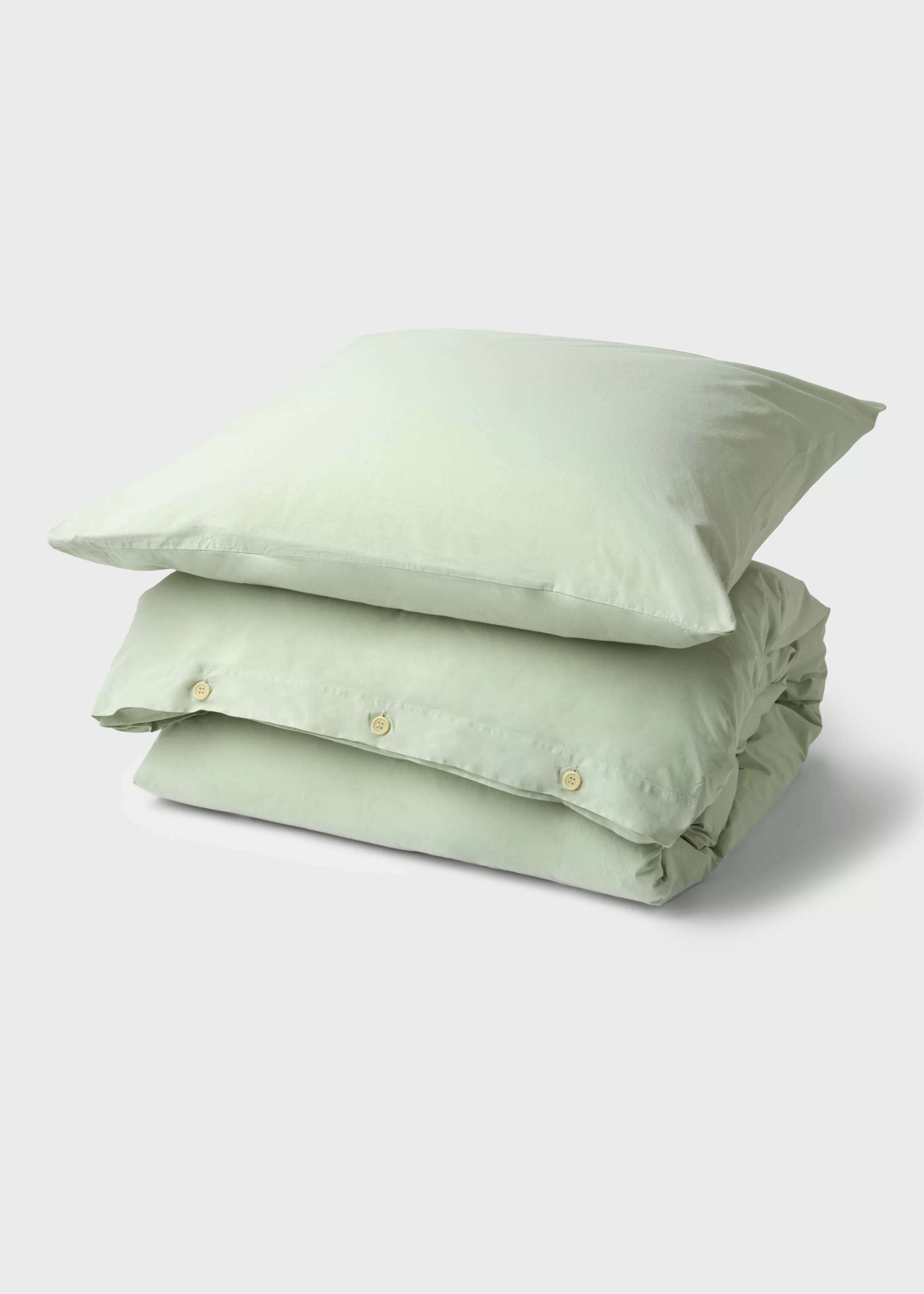Klitmoller Collective Bed set - Plain - 140 x 200 + 80 x 80 - Sage- Bettwäsche