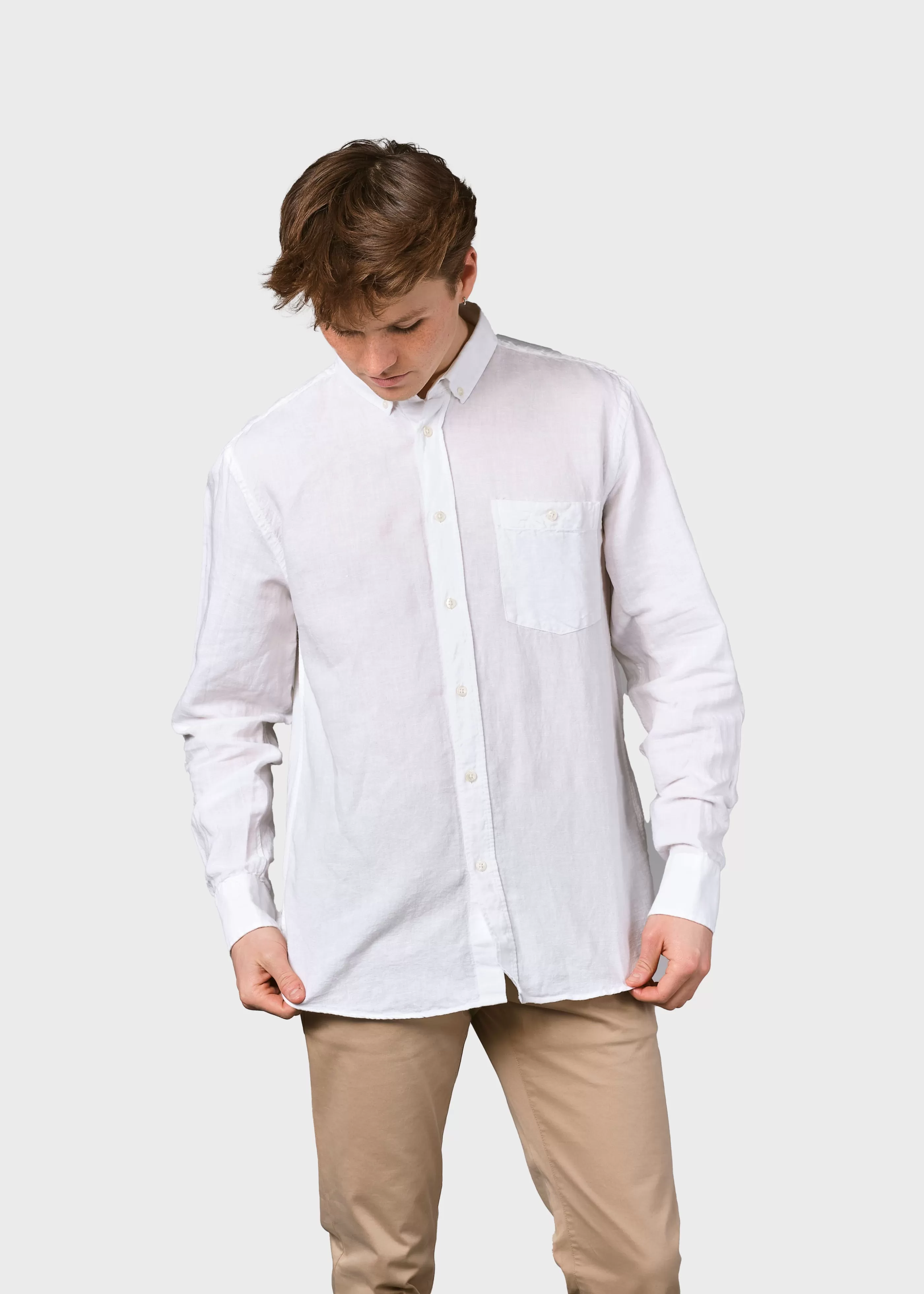 Klitmoller Collective Benjamin linen shirt - White- Hemden