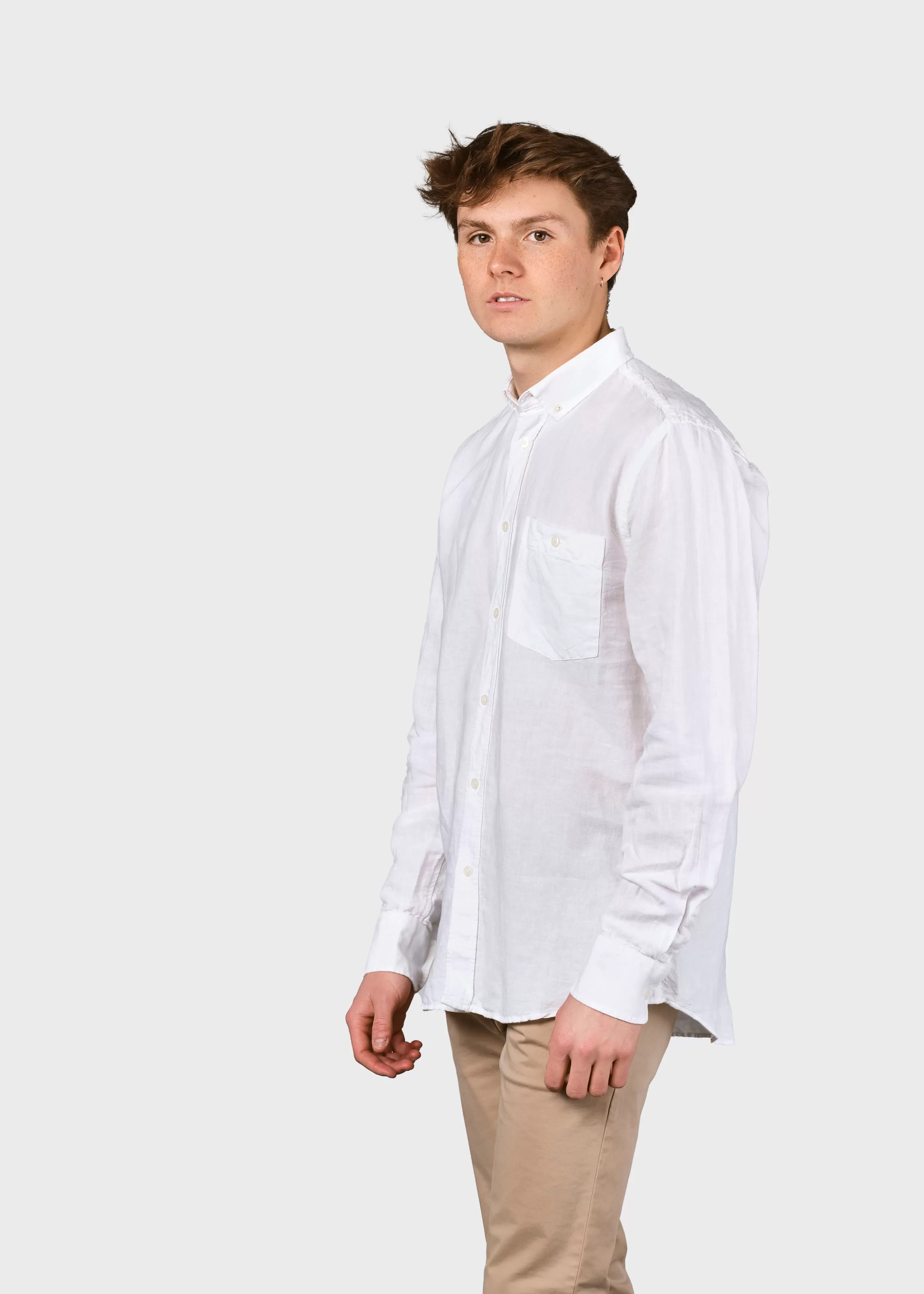 Klitmoller Collective Benjamin linen shirt - White- Hemden