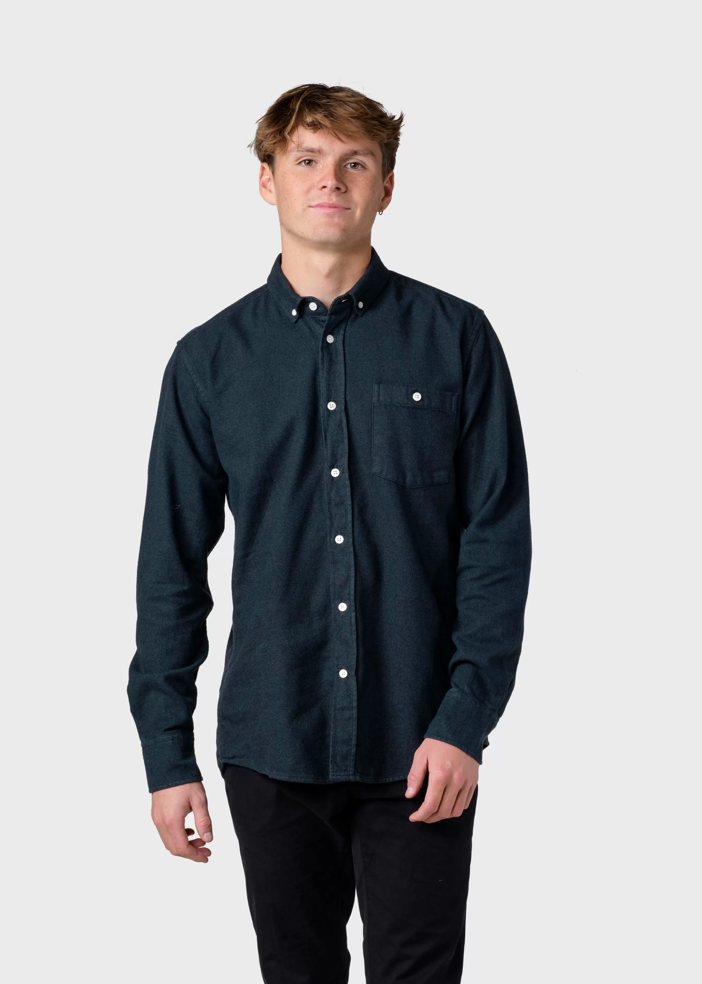 Klitmoller Collective Benjamin lumber shirt - Moss Green- Hemden