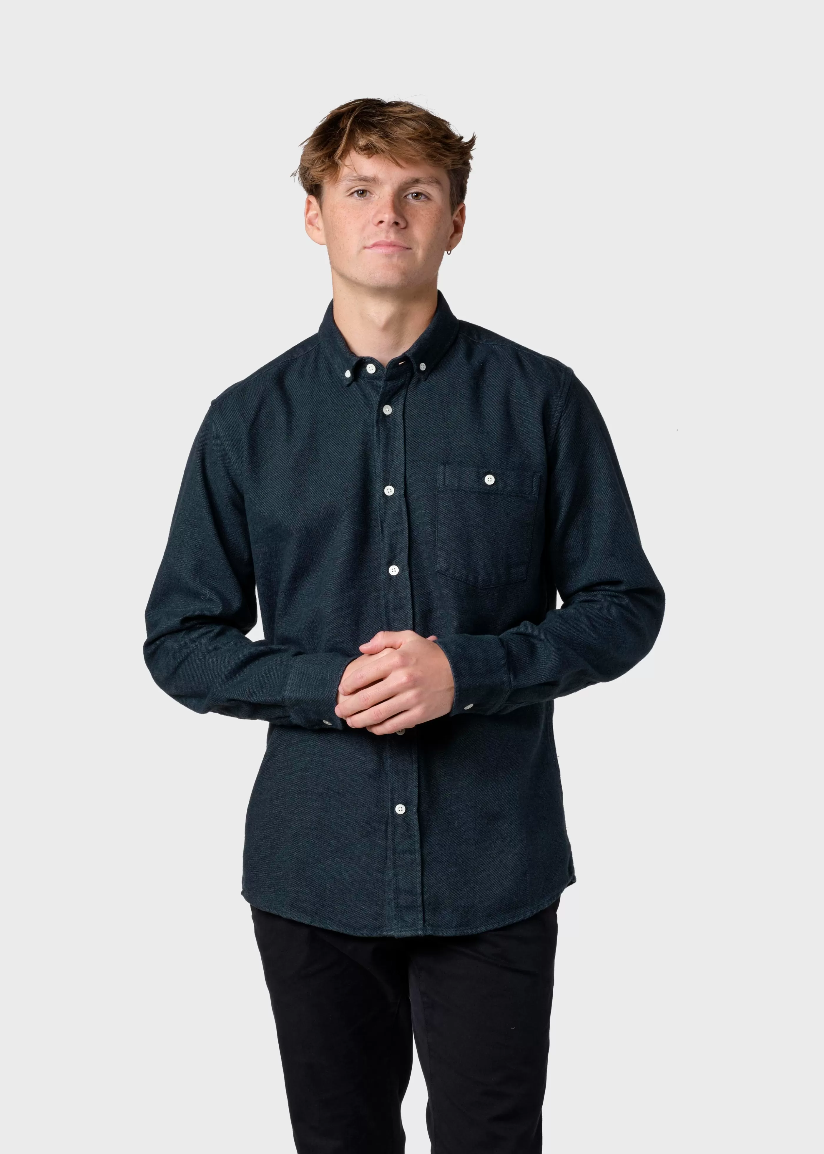 Klitmoller Collective Benjamin lumber shirt - Moss Green- Hemden