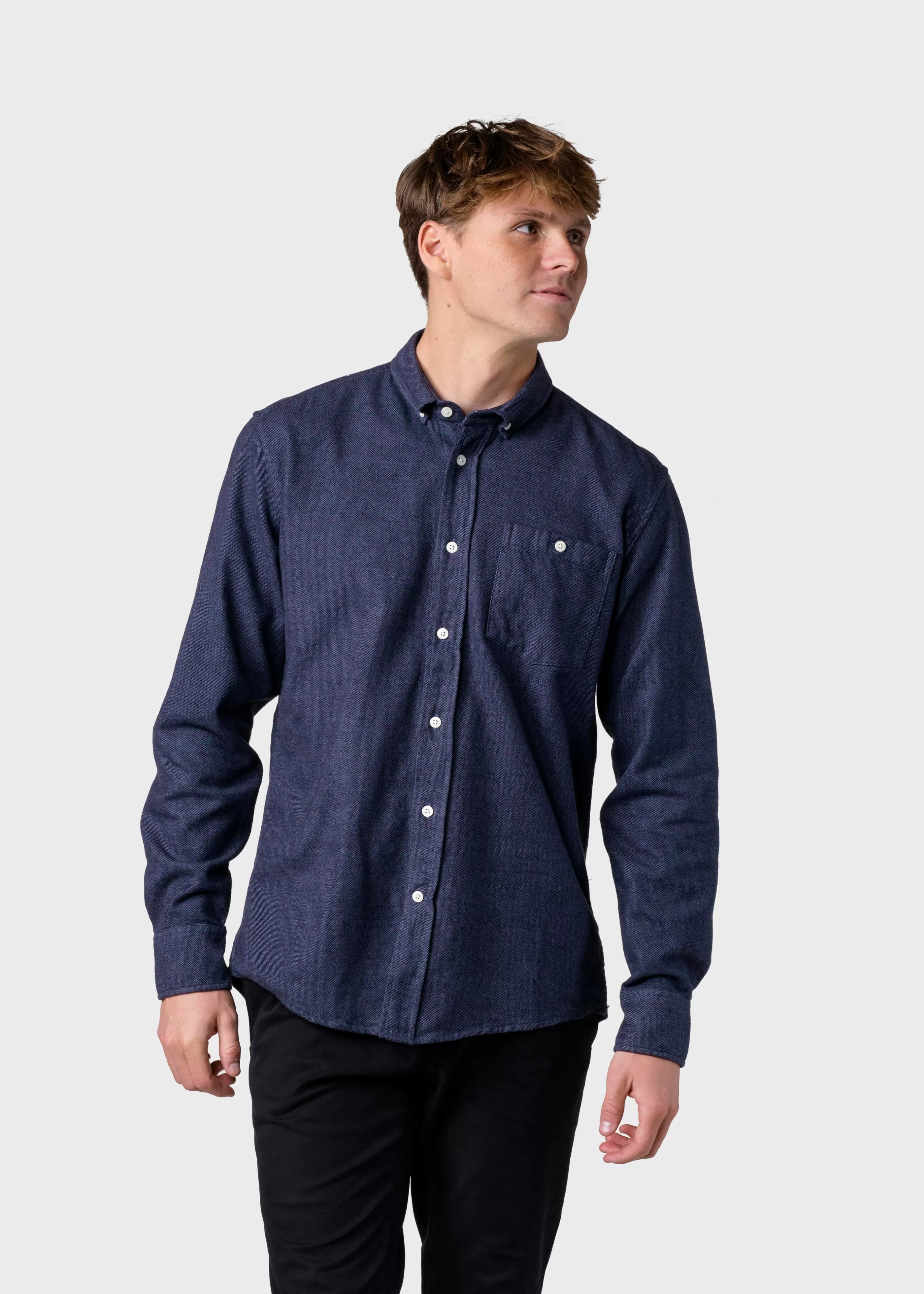 Klitmoller Collective Benjamin lumber shirt - Navy- Hemden