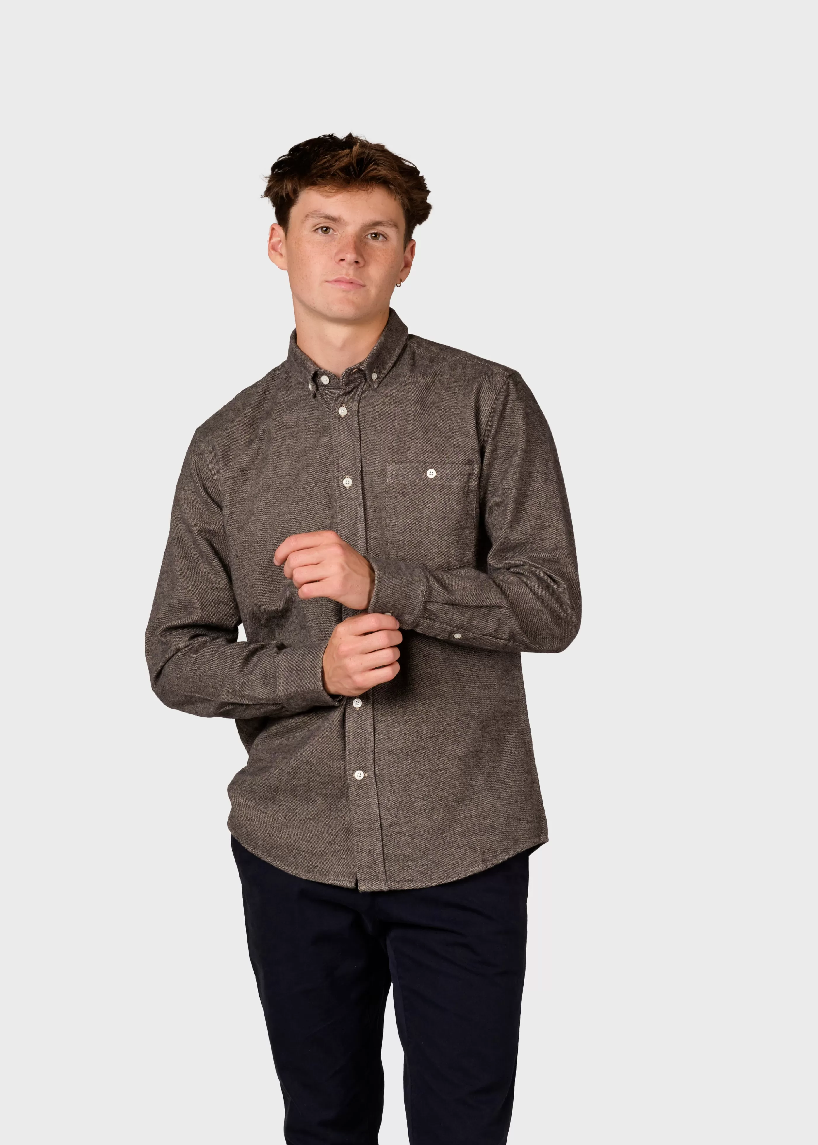 Klitmoller Collective Benjamin lumber shirt - Sand- Hemden