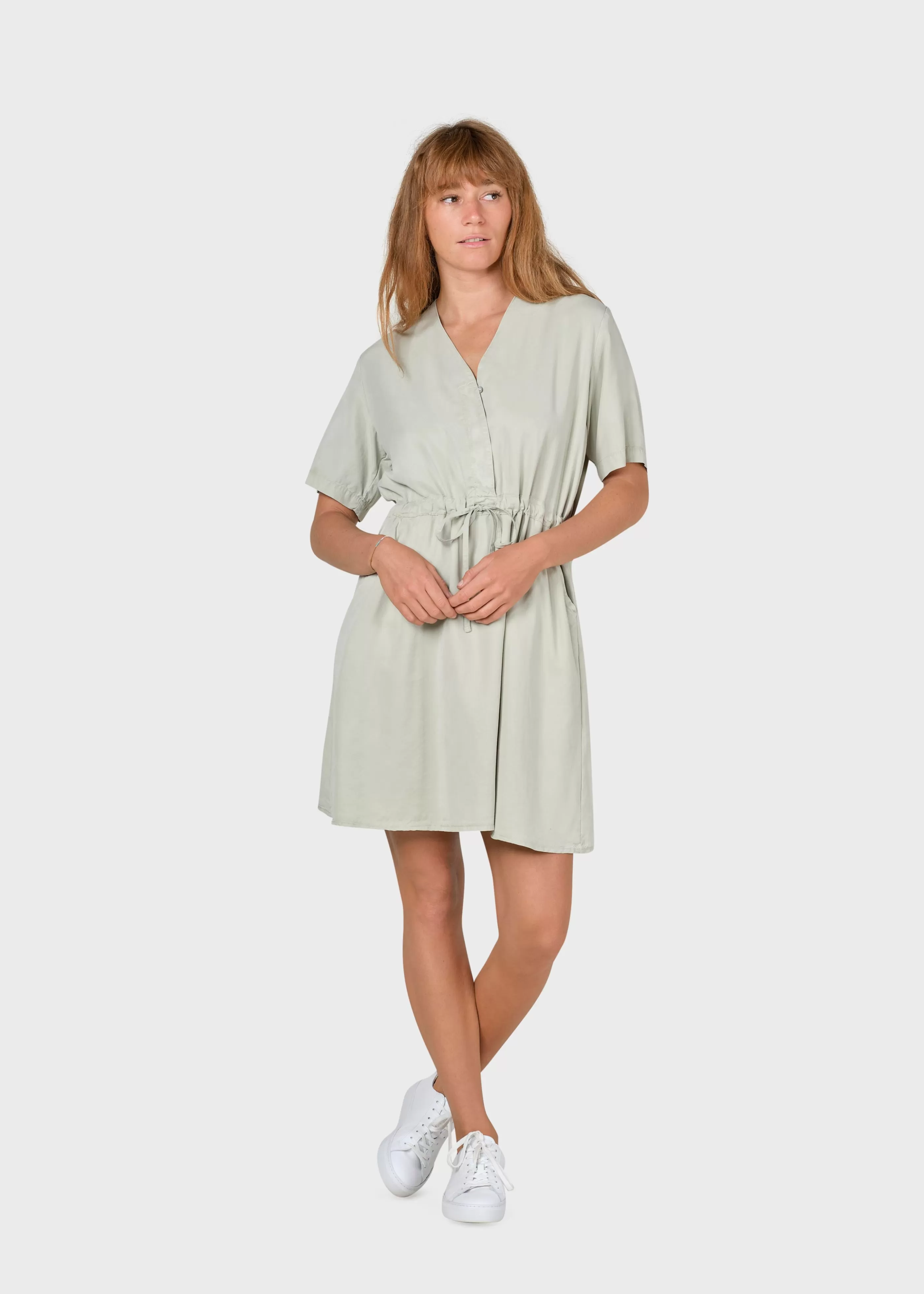 Klitmoller Collective Bjørk dress - Sage- Kleider