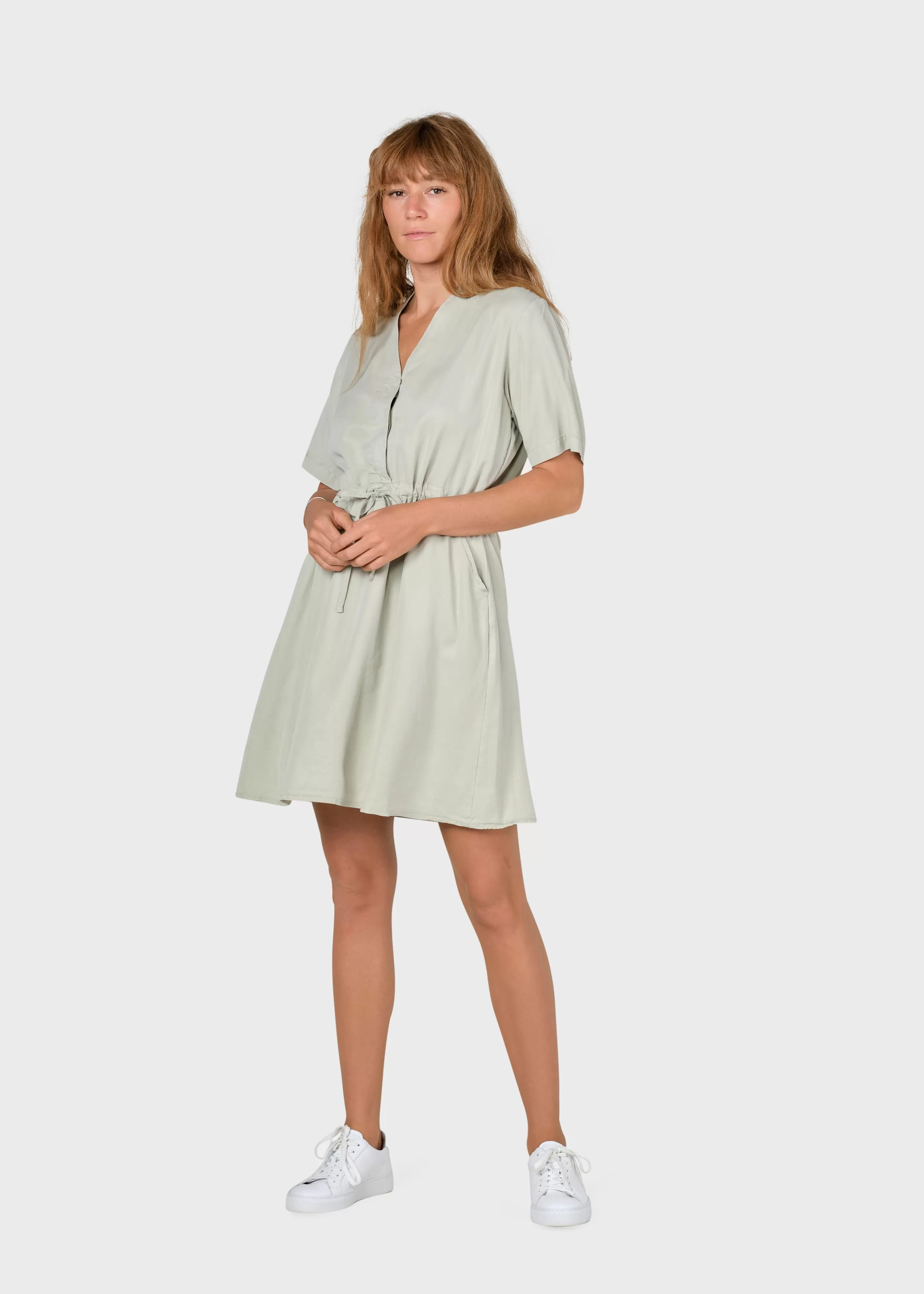 Klitmoller Collective Bjørk dress - Sage- Kleider