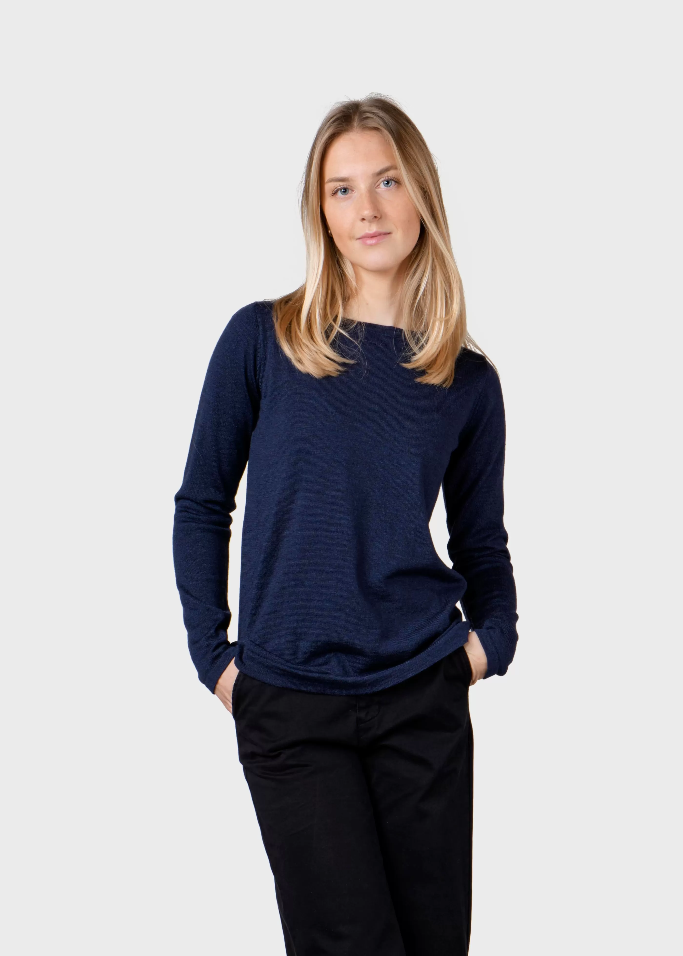 Klitmoller Collective Charlotte knit - Deep blue- Strick