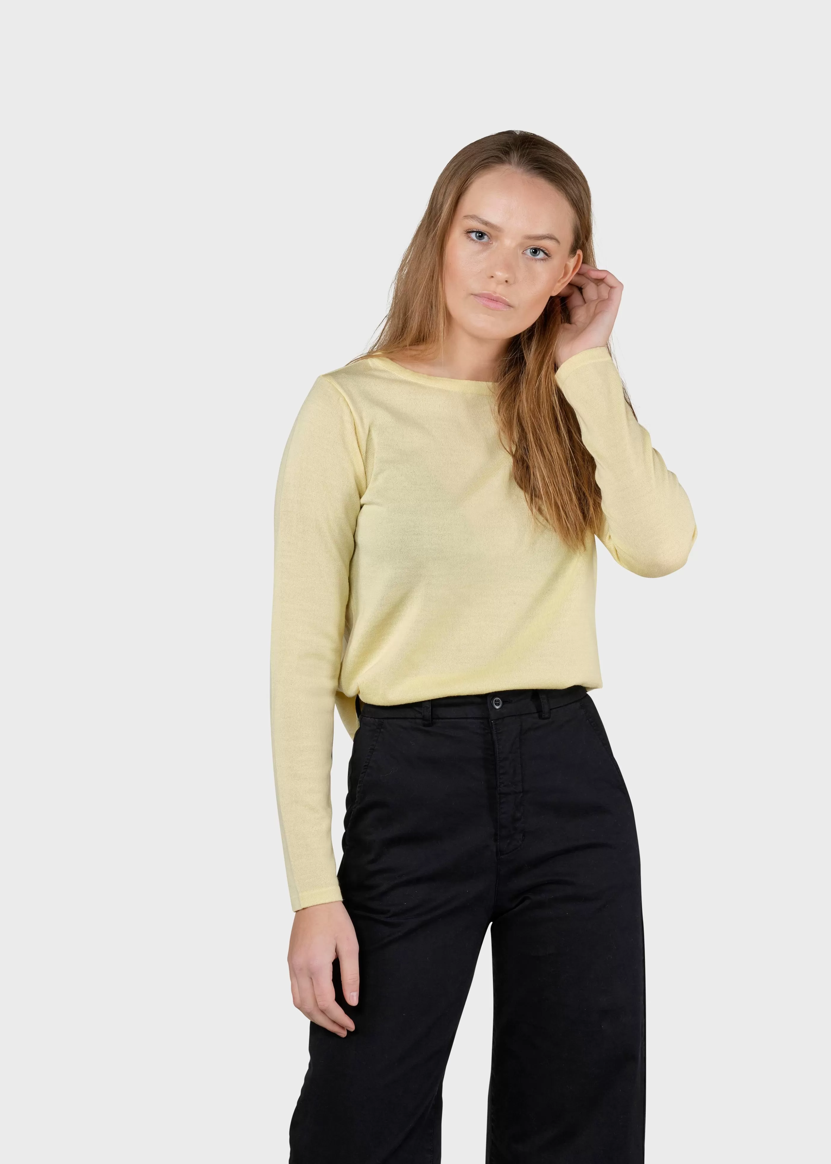 Klitmoller Collective Charlotte knit - Lemon sorbet- Strick