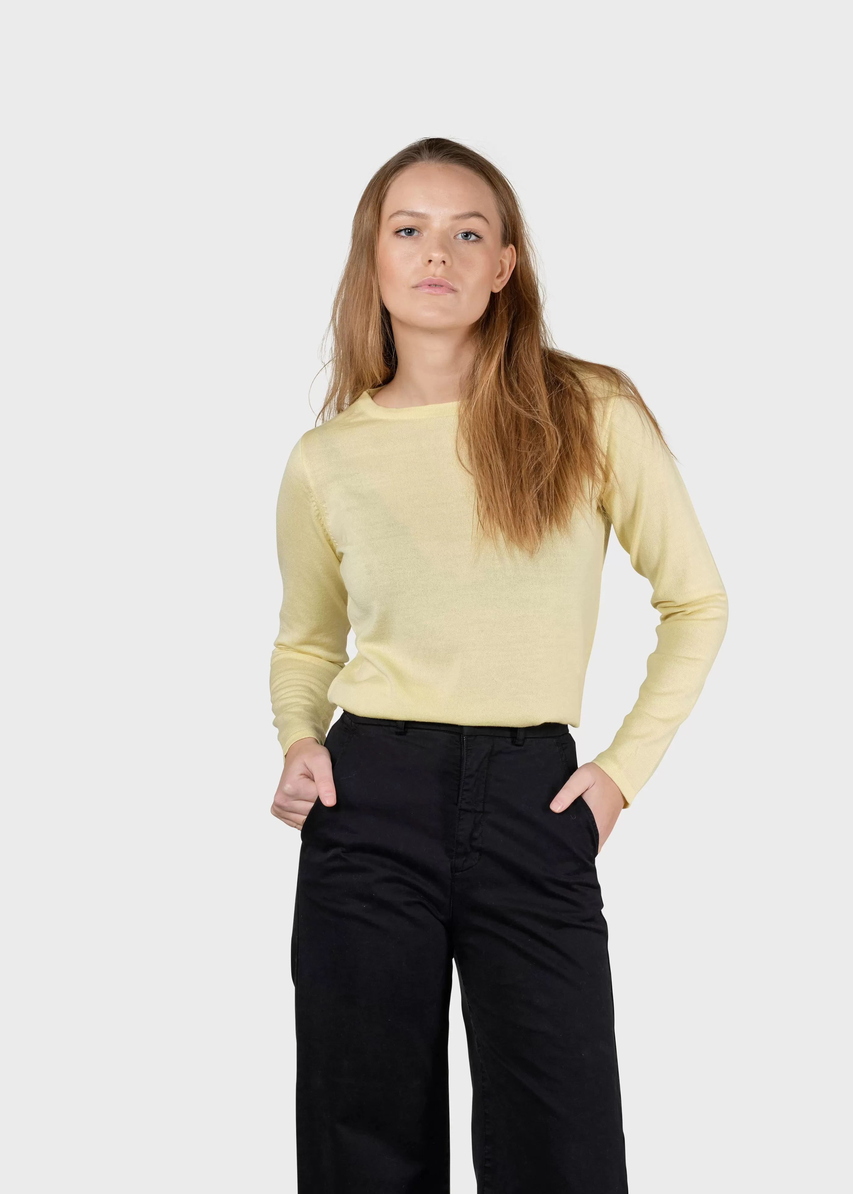 Klitmoller Collective Charlotte knit - Lemon sorbet- Strick