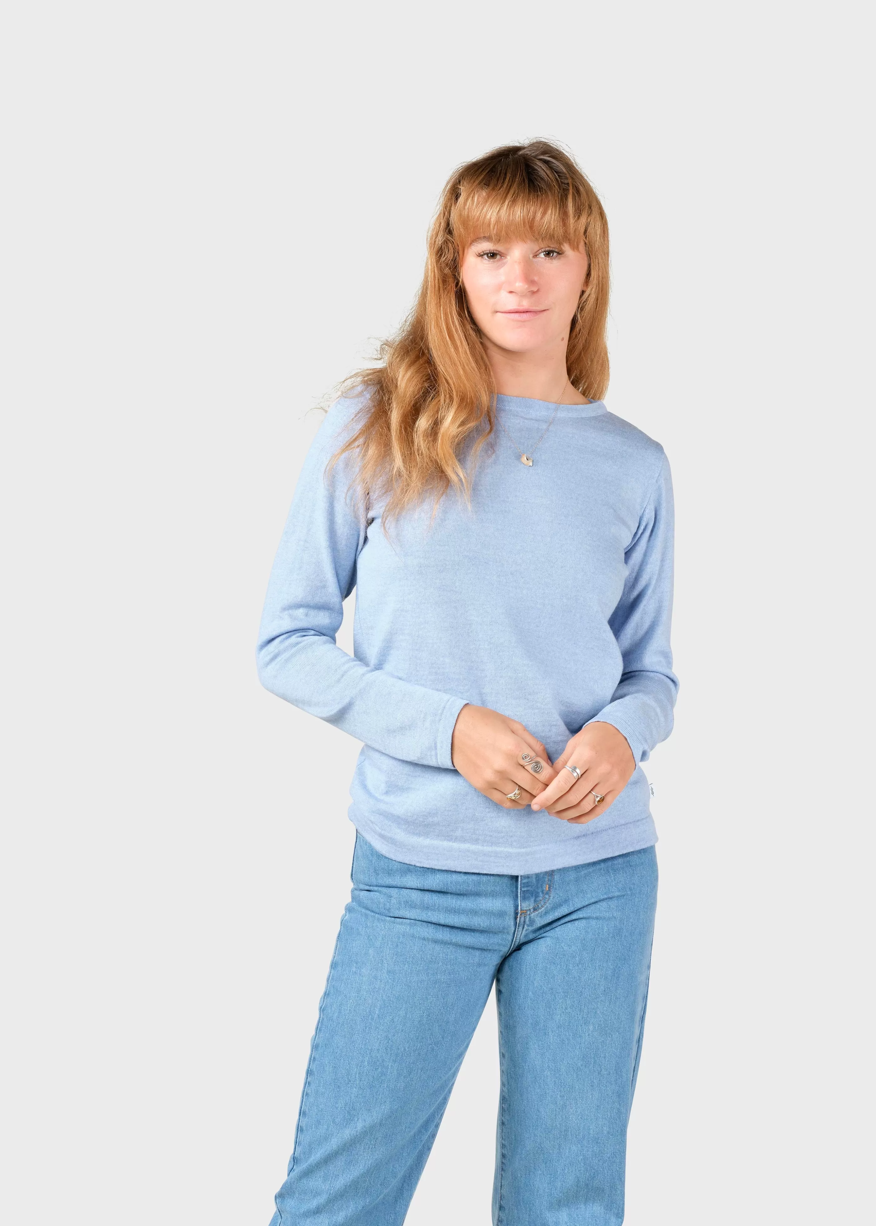 Klitmoller Collective Charlotte knit - Light blue- Strick