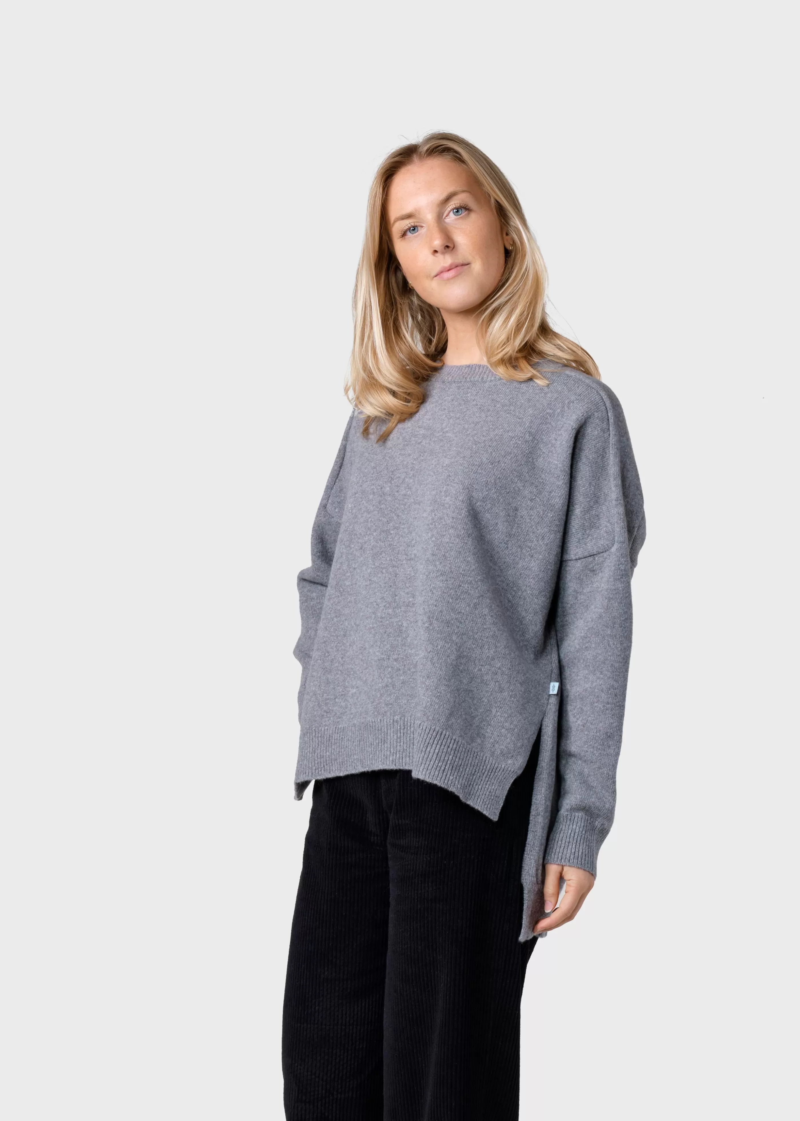 Klitmoller Collective Cirkeline knit - Light grey- Strick