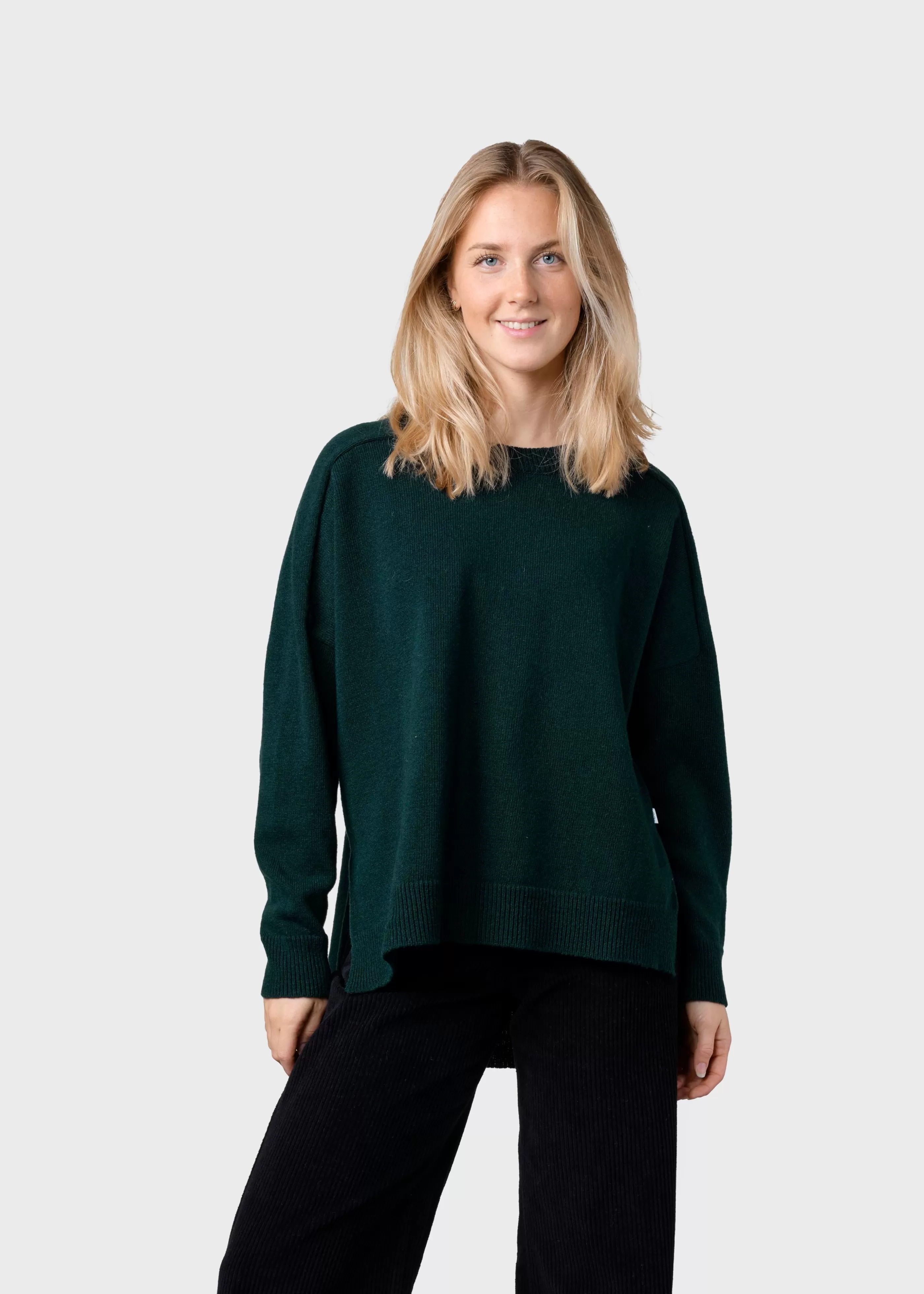 Klitmoller Collective Cirkeline knit - Moss Green- Strick