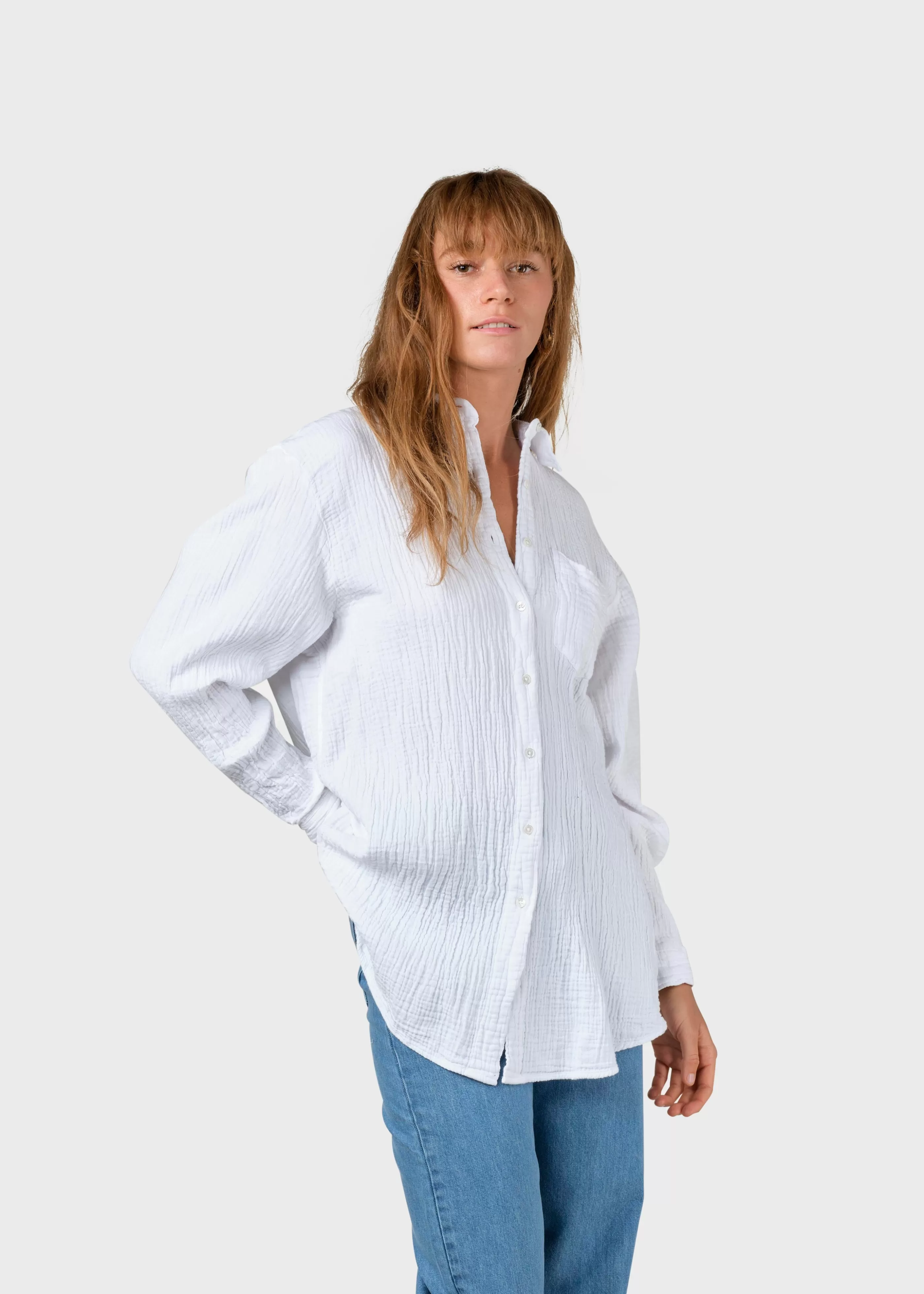 Klitmoller Collective Dahlia shirt - White- Hemden