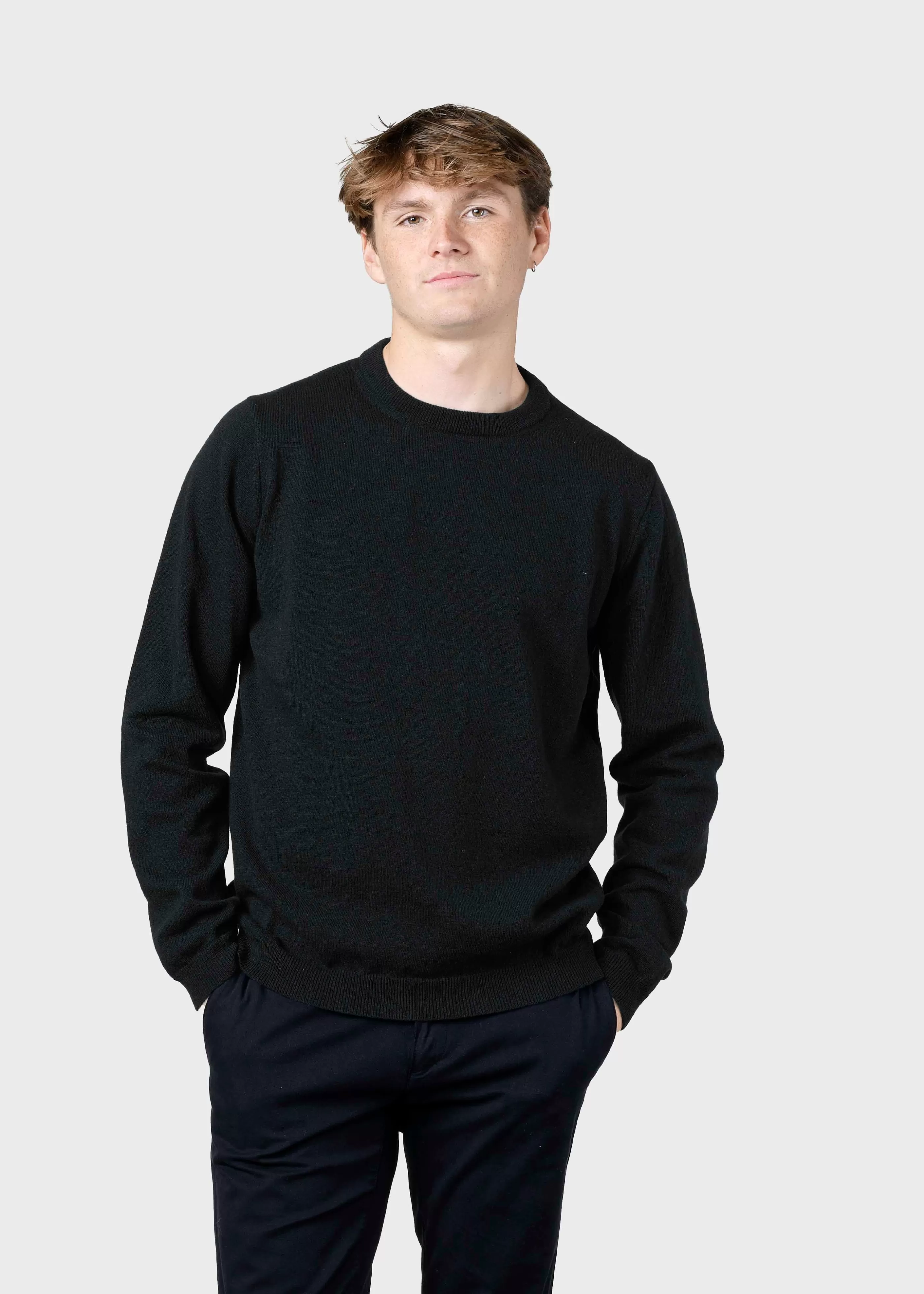 Klitmoller Collective Daniel knit - Anthracite- Strick