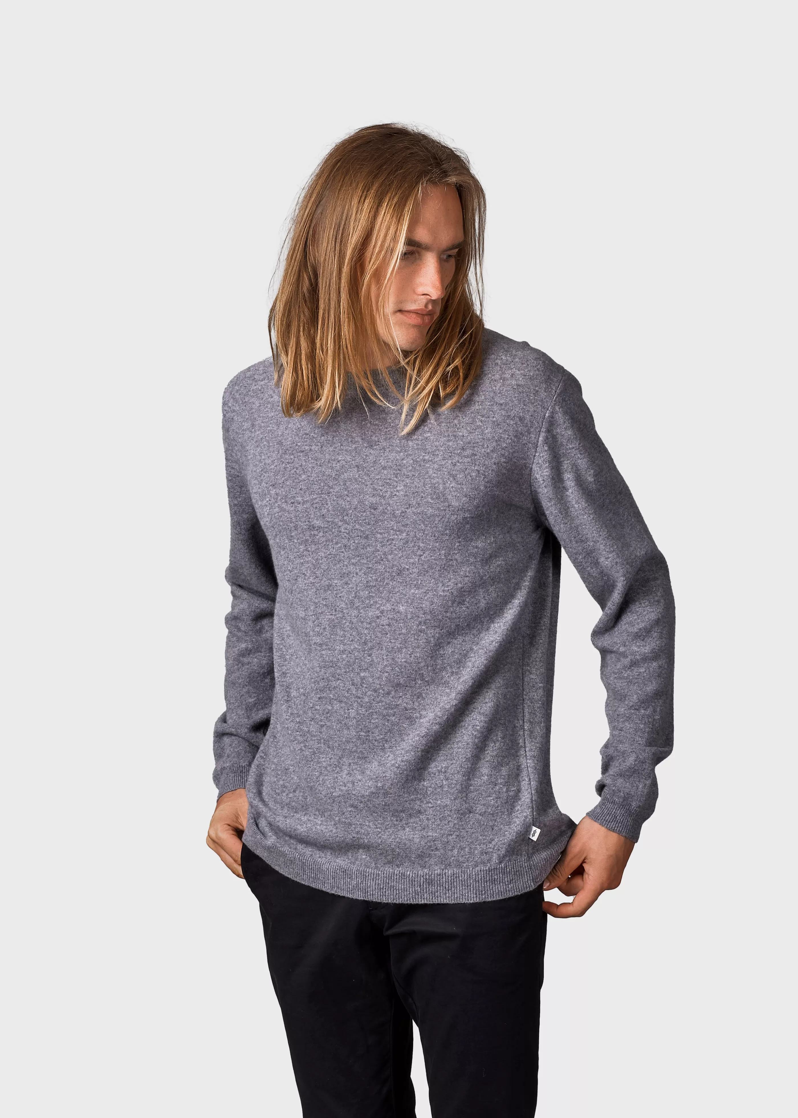 Klitmoller Collective Daniel knit - Light grey- Strick