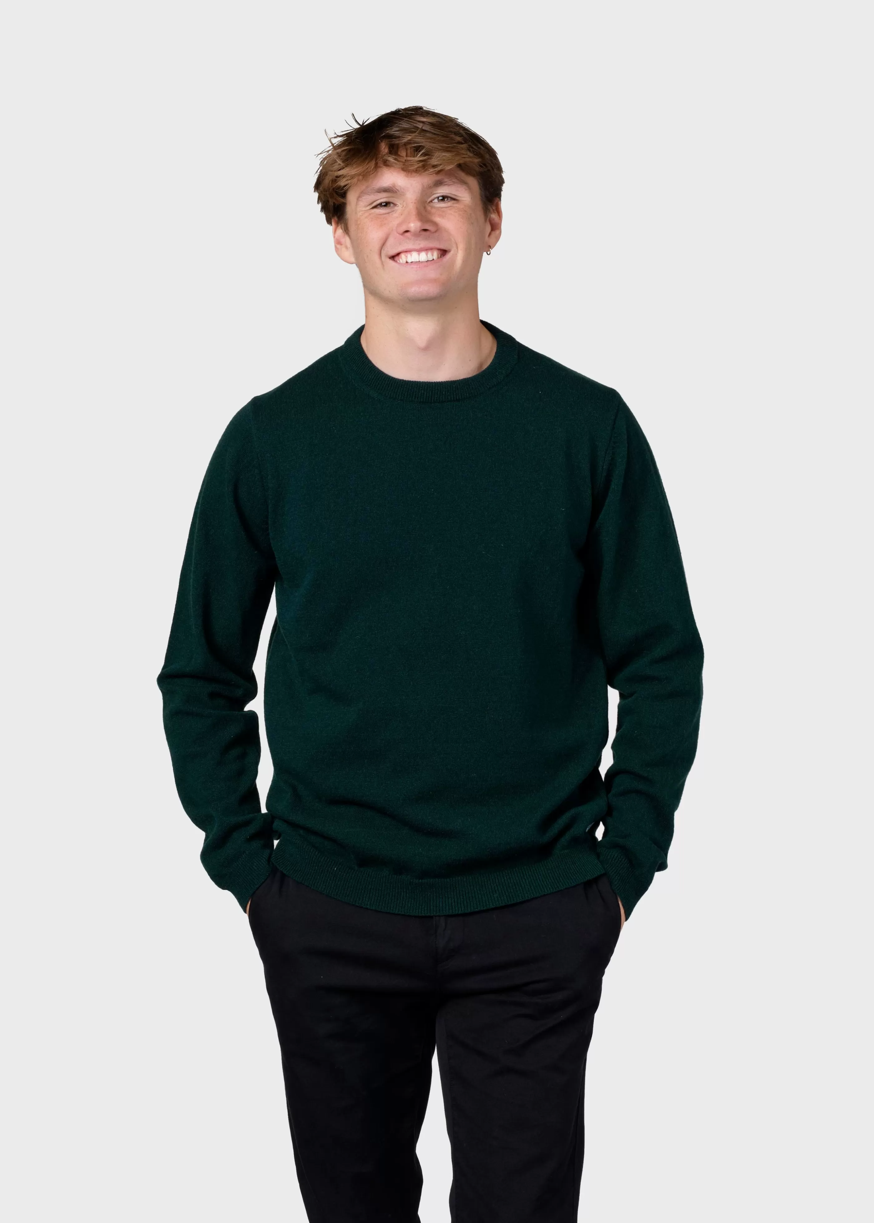 Klitmoller Collective Daniel knit - Moss Green- Strick