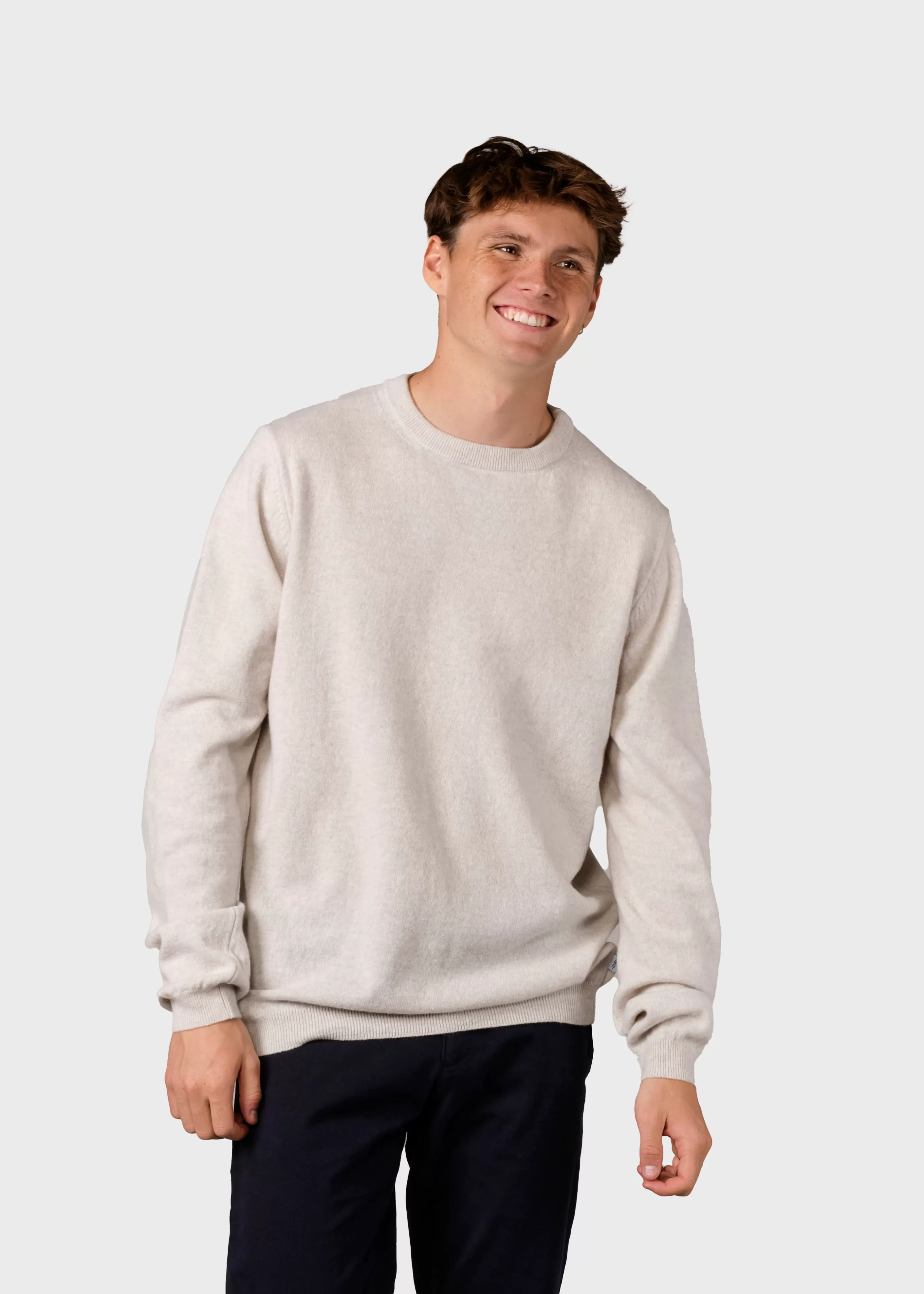 Klitmoller Collective Daniel knit - Pastel grey- Strick