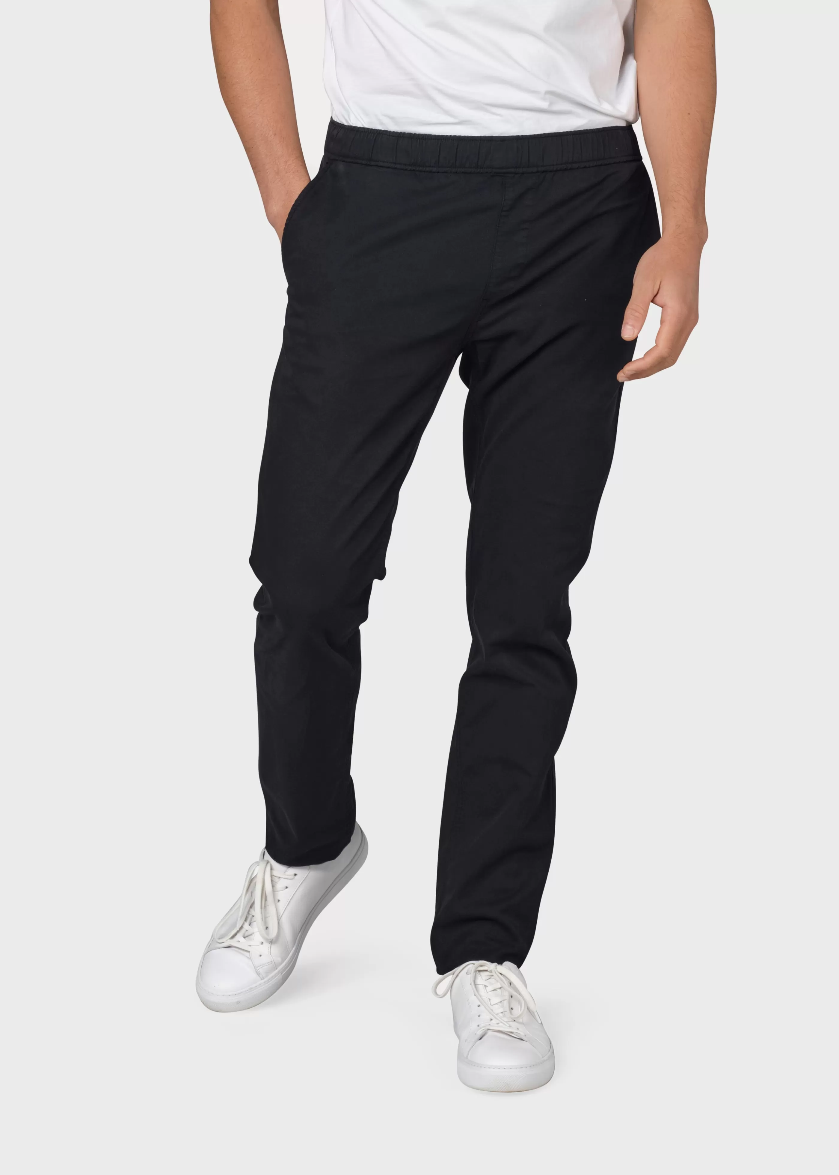 Klitmoller Collective Elliot twill chino - Black- Hosen