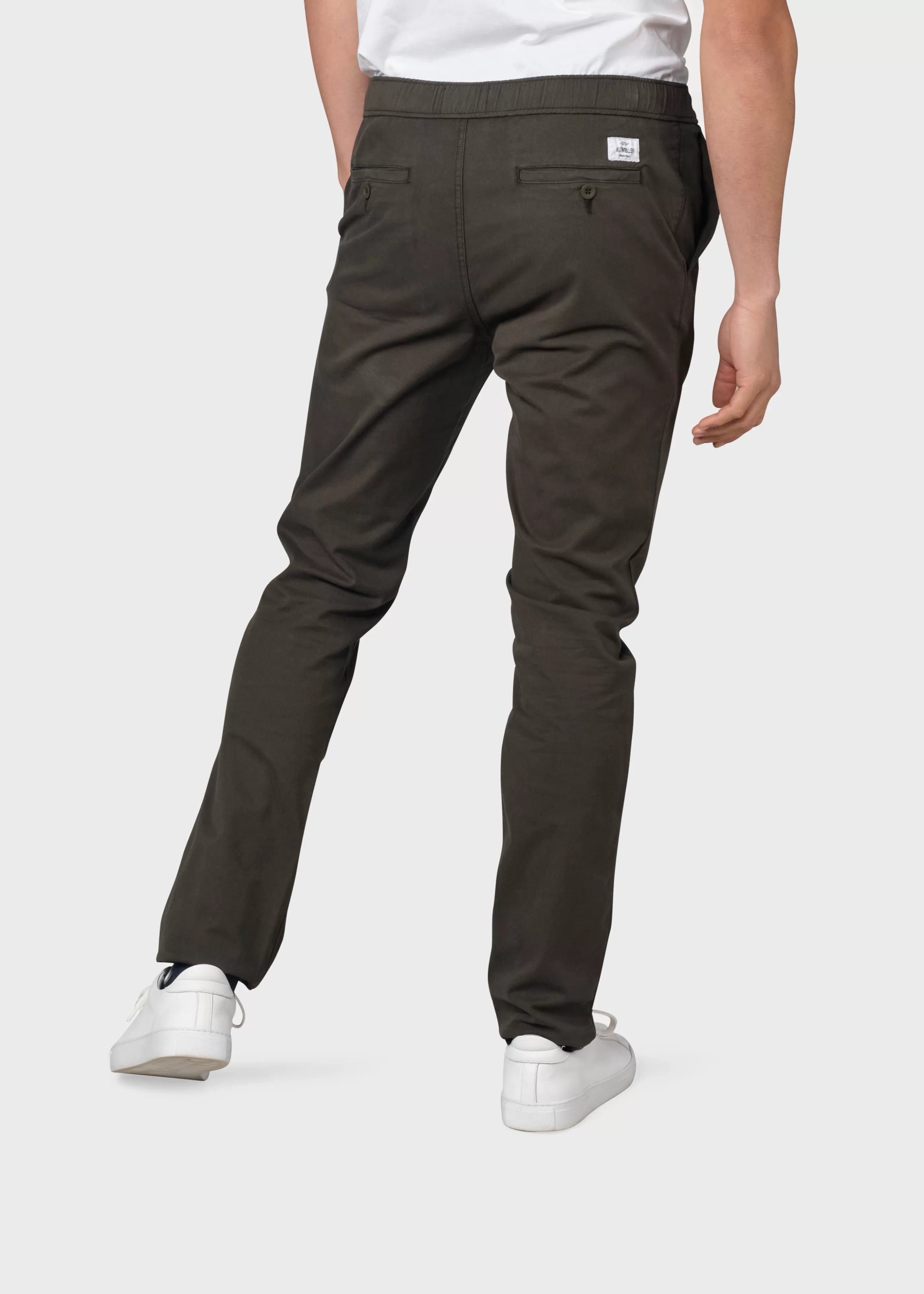 Klitmoller Collective Elliot twill chino - Olive- Hosen