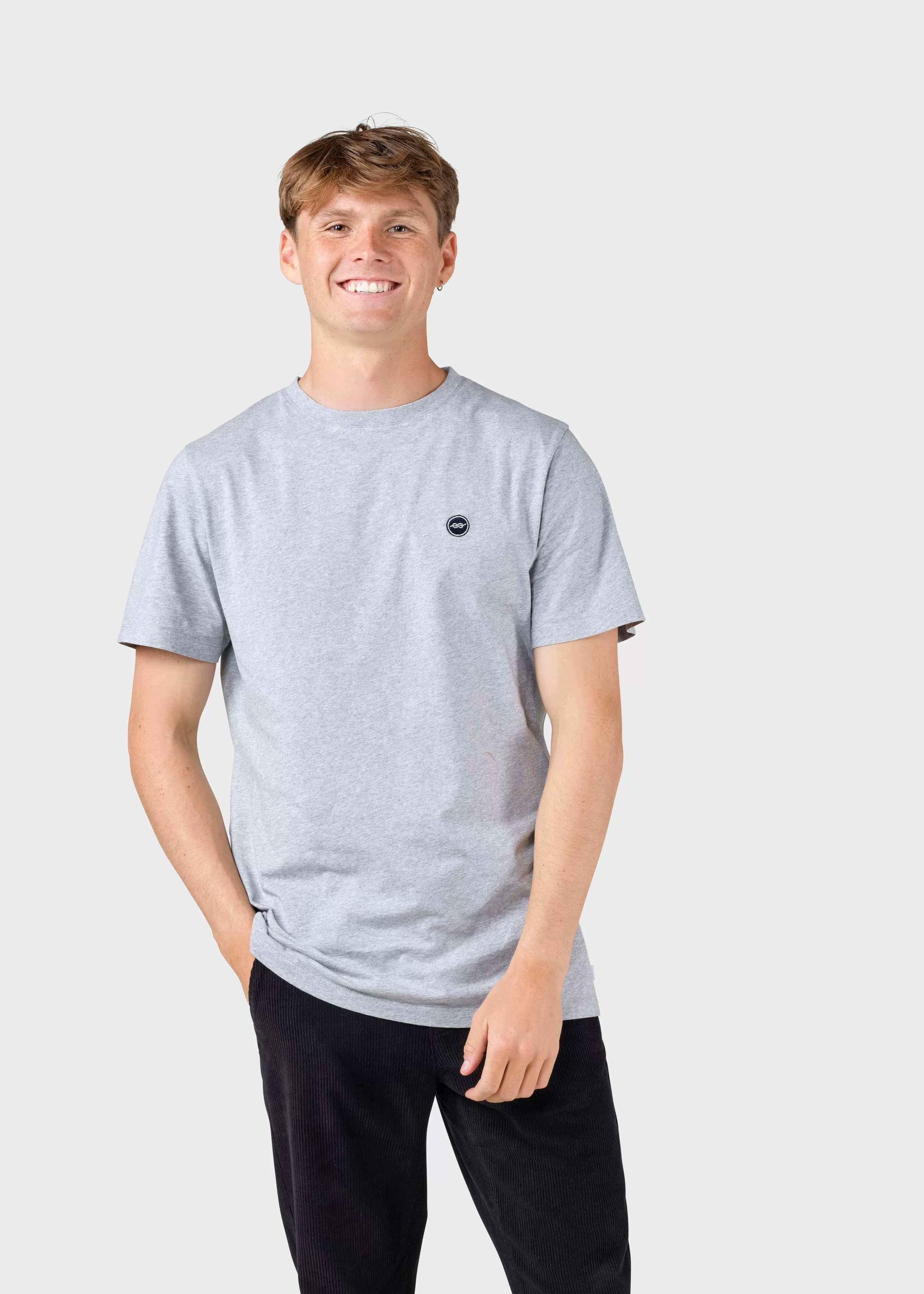 Klitmoller Collective Elton tee - Light grey- T-shirts