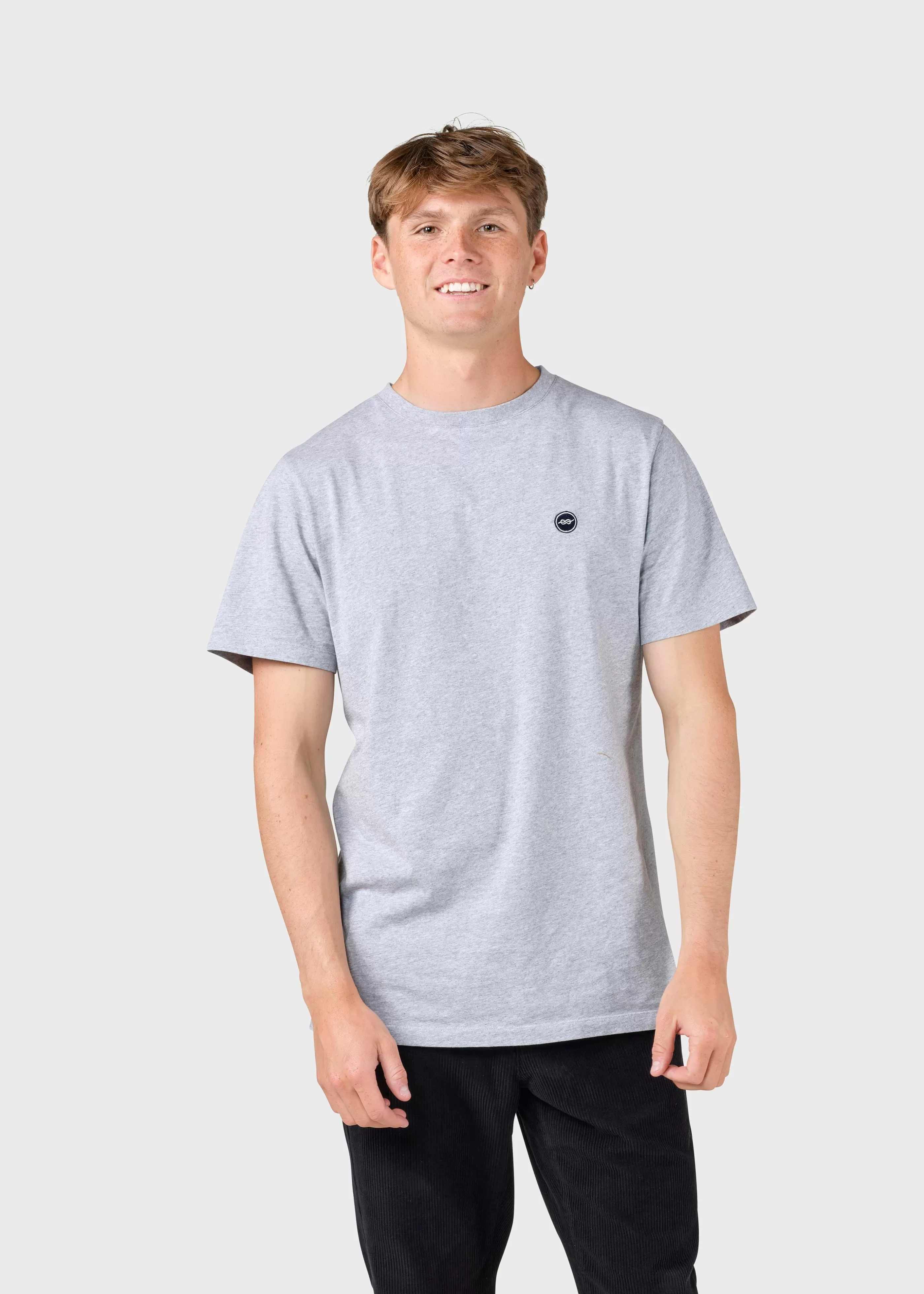 Klitmoller Collective Elton tee - Light grey- T-shirts