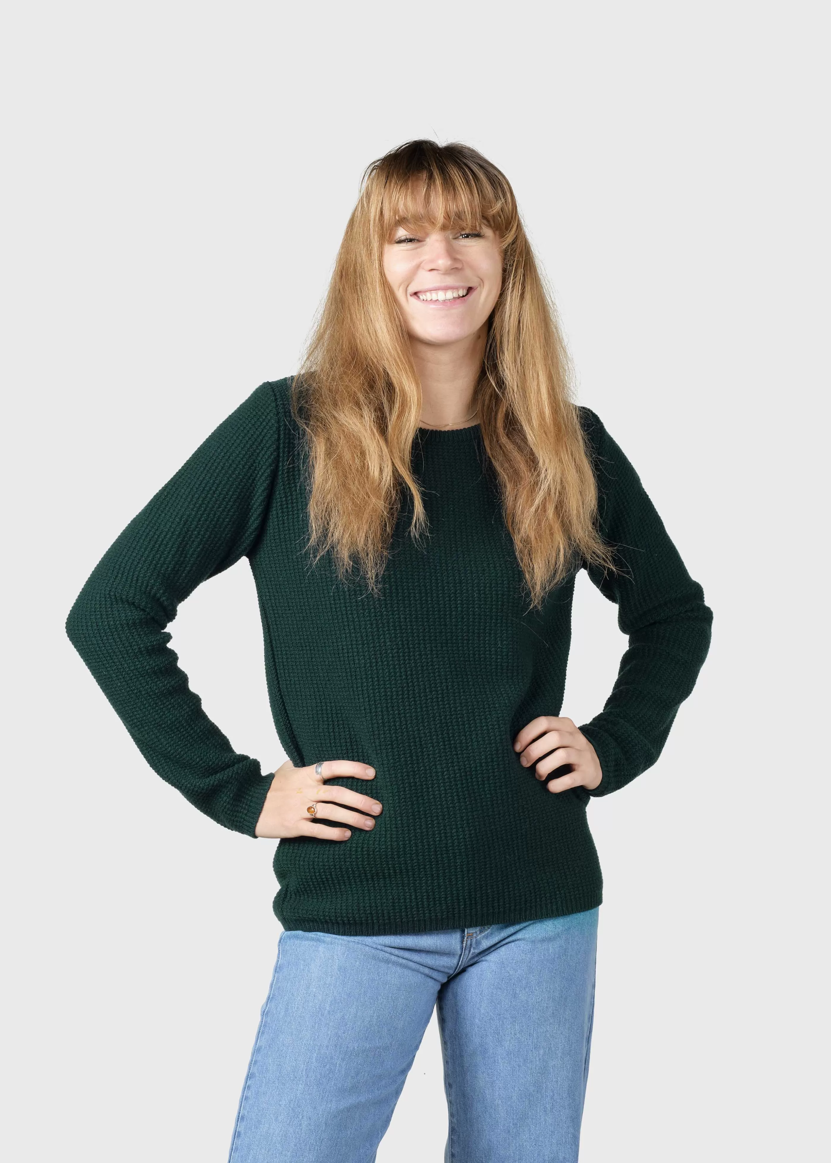 Klitmoller Collective Fenja Knit - Moss Green- Strick