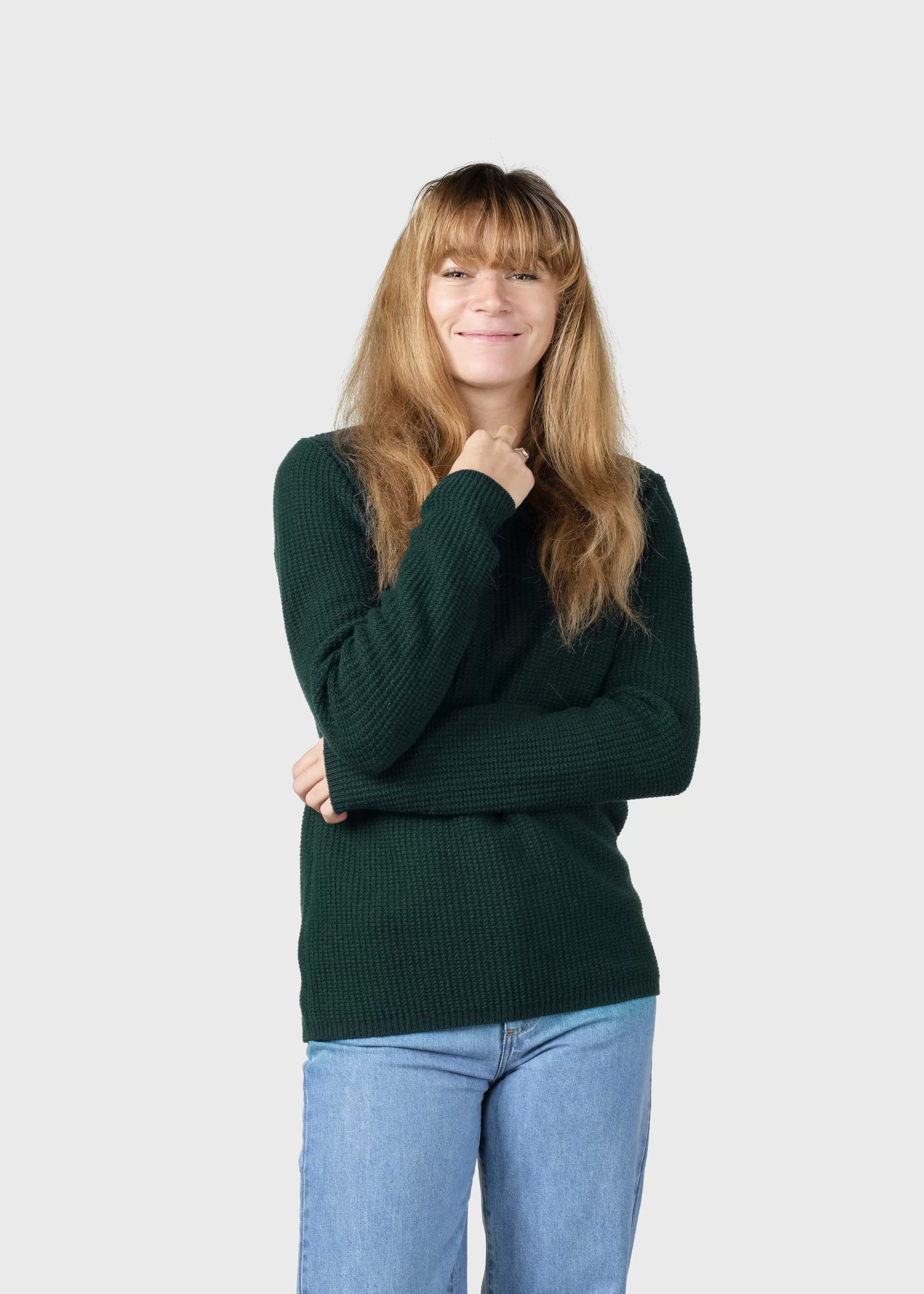 Klitmoller Collective Fenja Knit - Moss Green- Strick