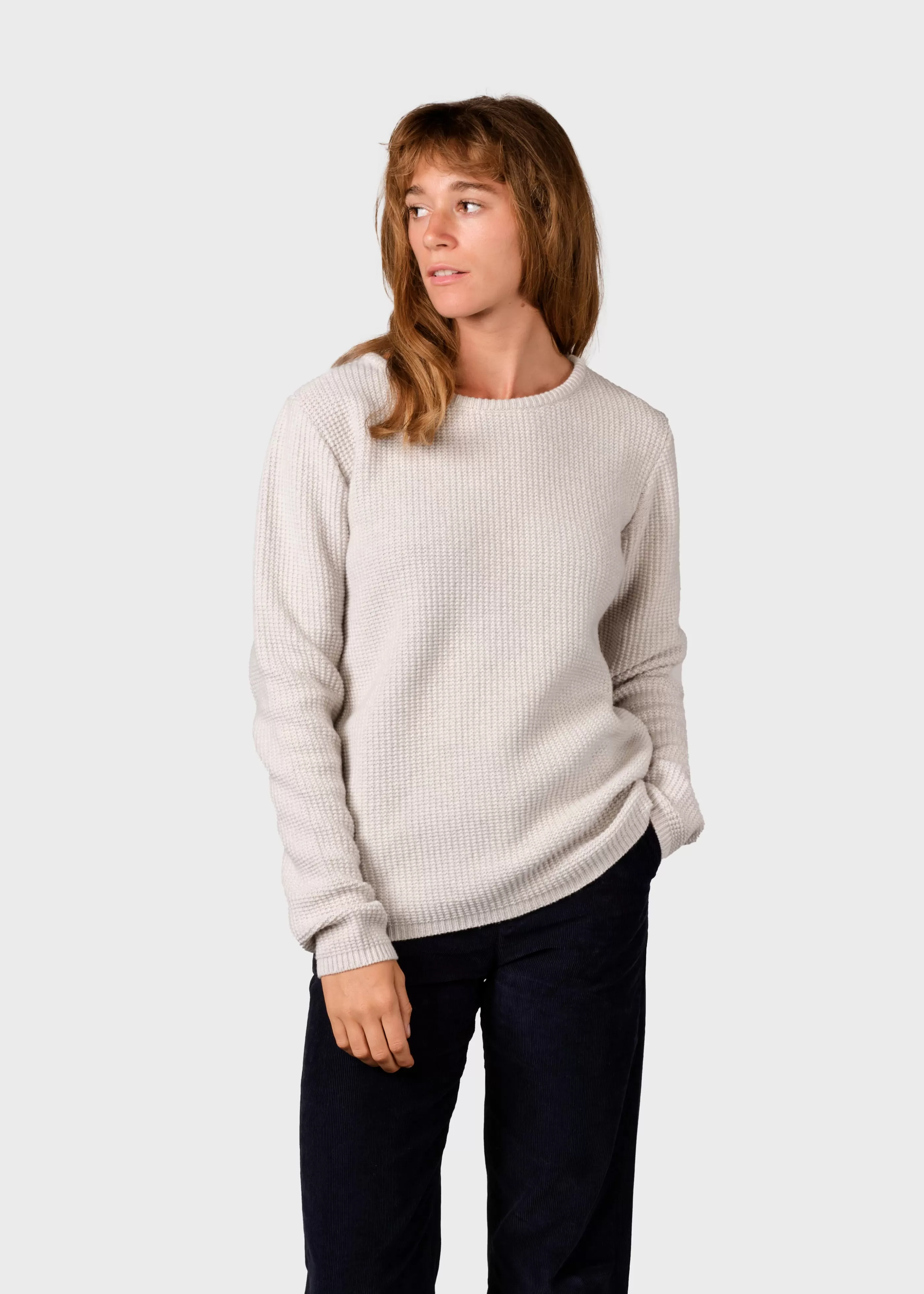 Klitmoller Collective Fenja Knit - Pastel grey- Strick