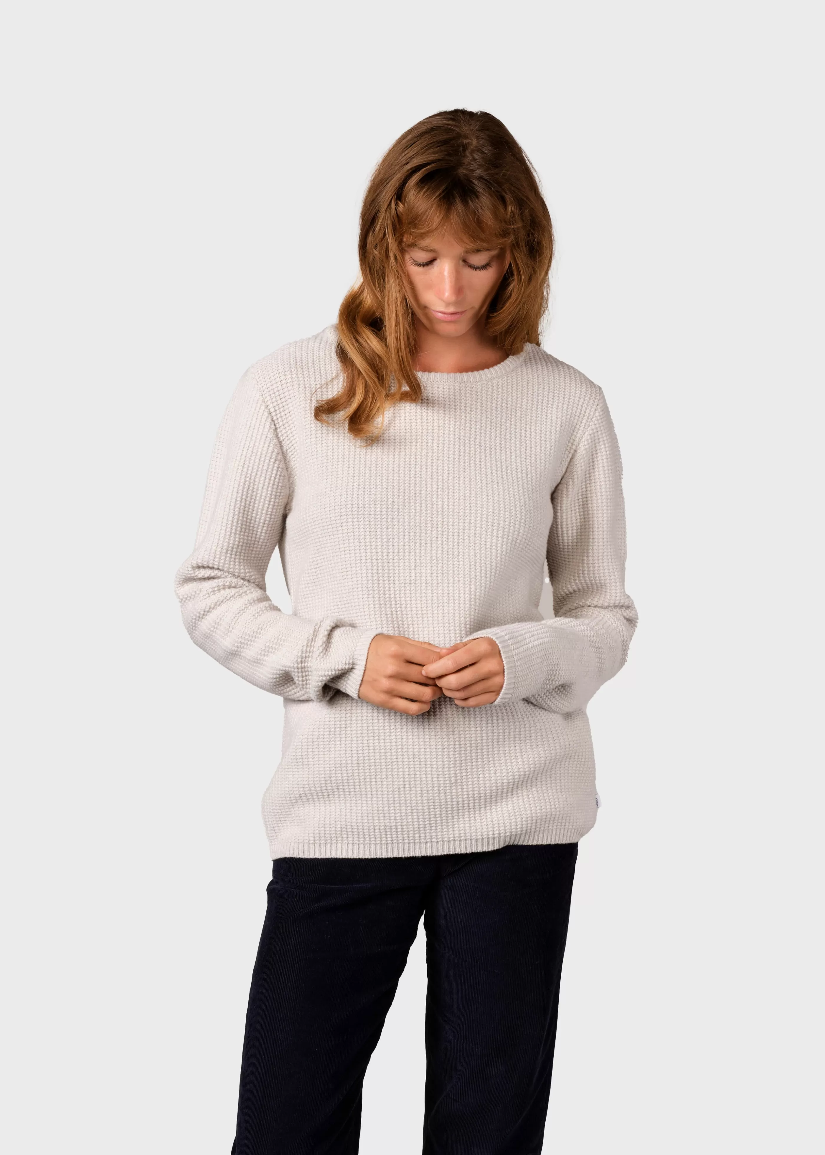 Klitmoller Collective Fenja Knit - Pastel grey- Strick