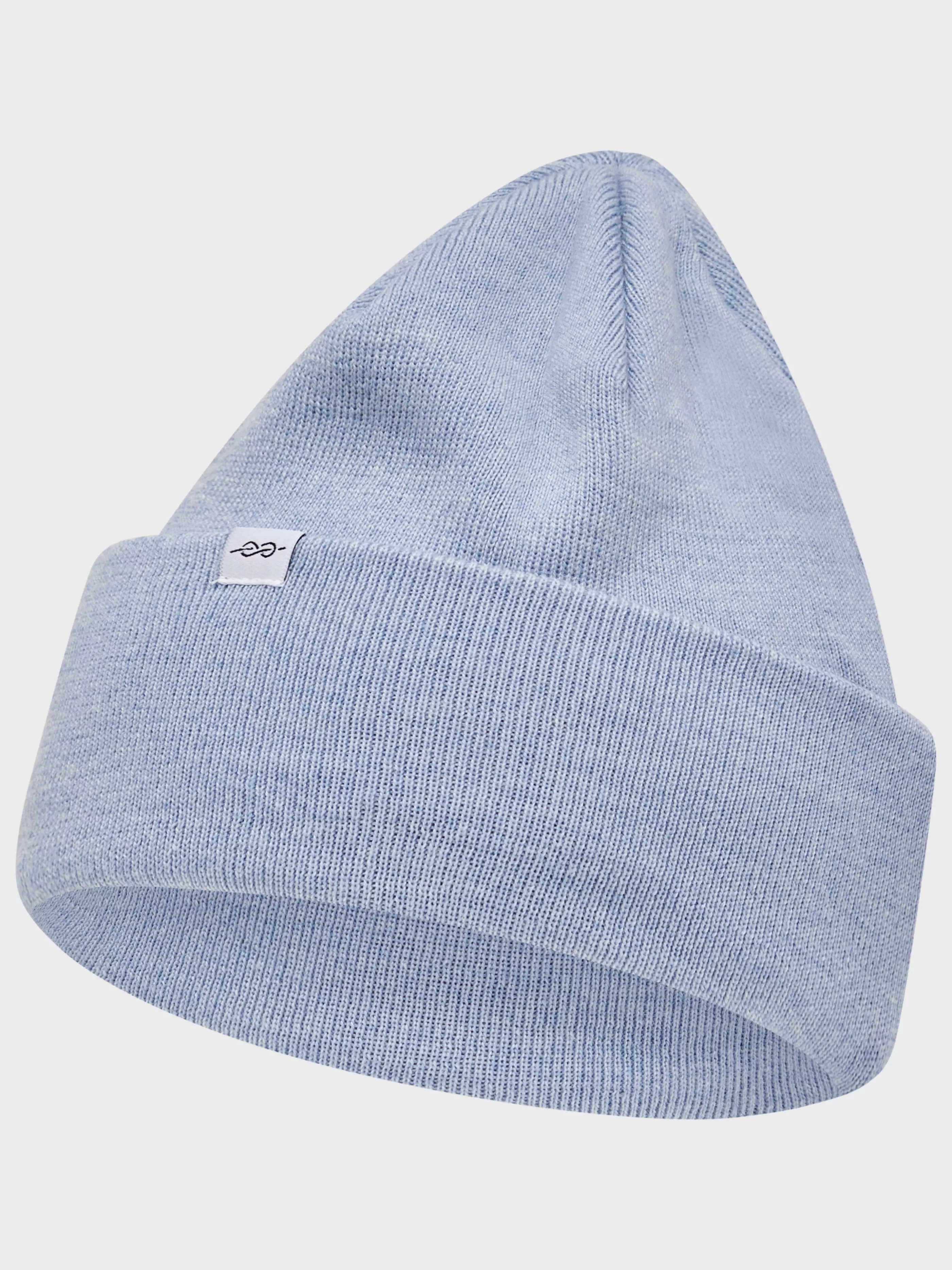 Klitmoller Collective Fine rib beanie - Light blue- Accessories