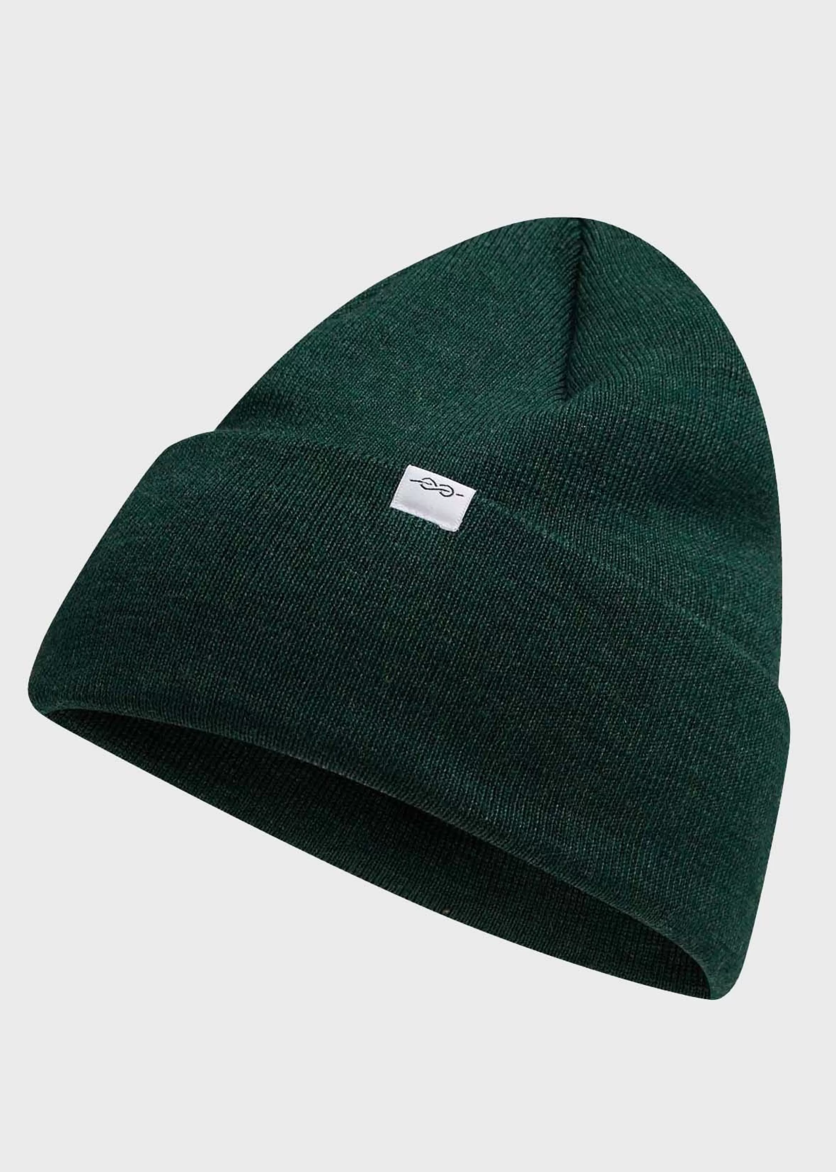 Klitmoller Collective Fine rib beanie - Moss Green- Accessories