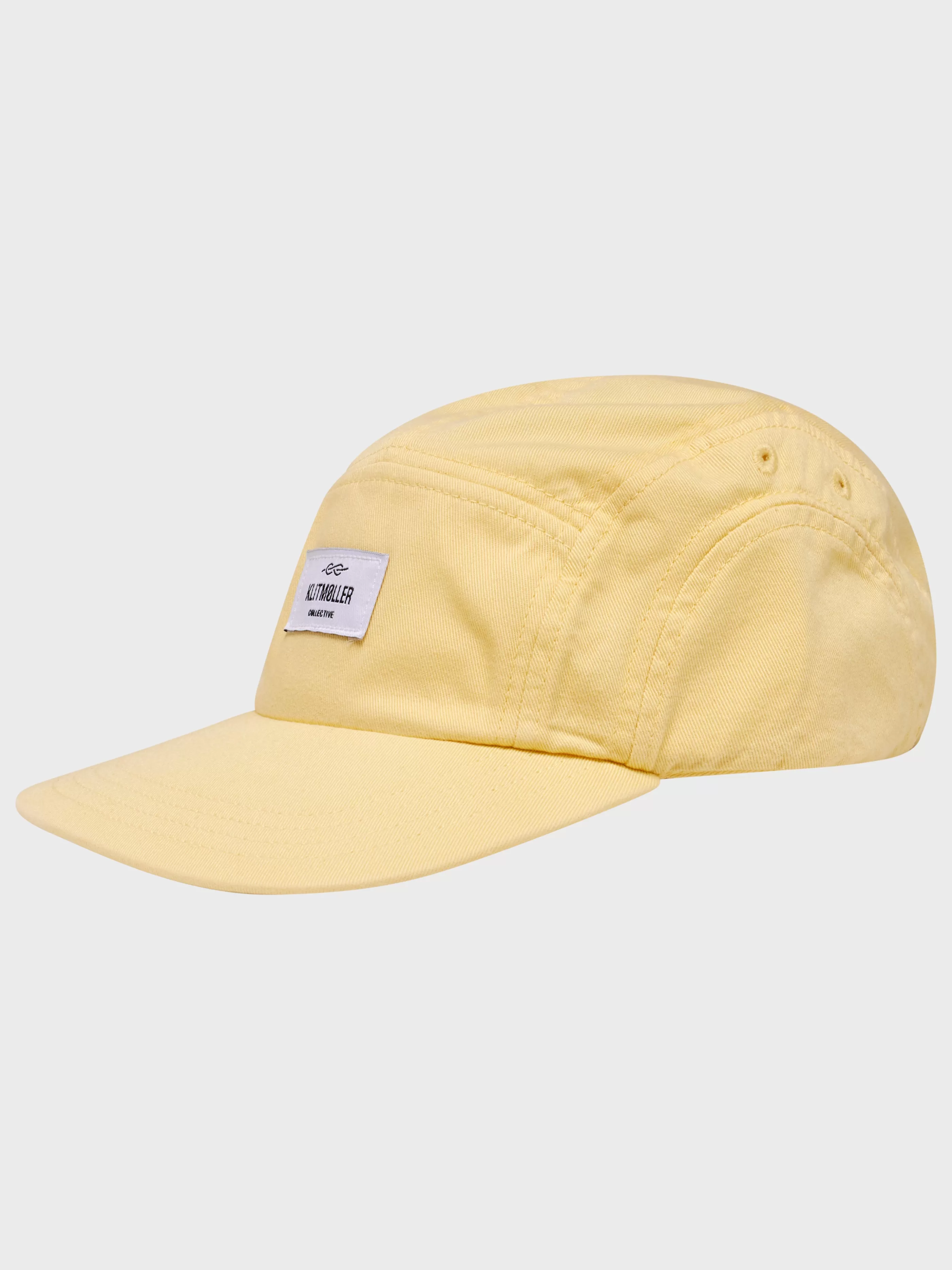 Klitmoller Collective Five panel cap - Lemon sorbet- Accessories