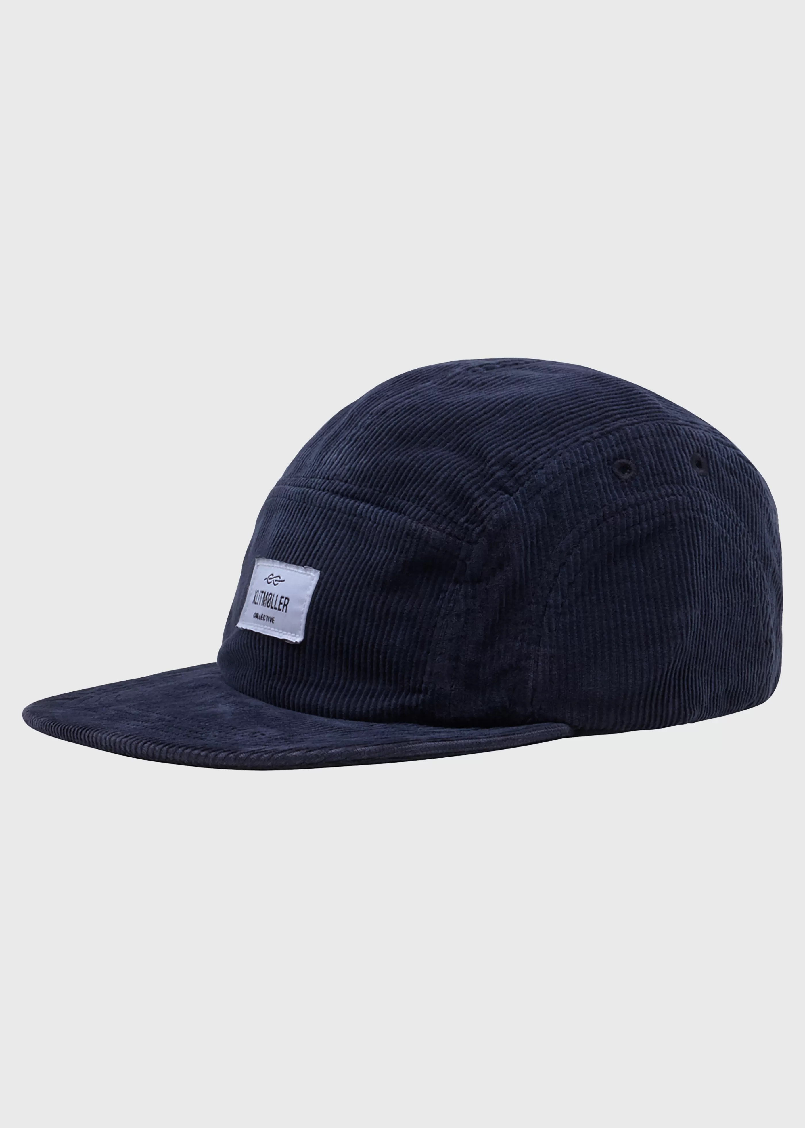 Klitmoller Collective Five panel corduroy cap - Navy- Accessories