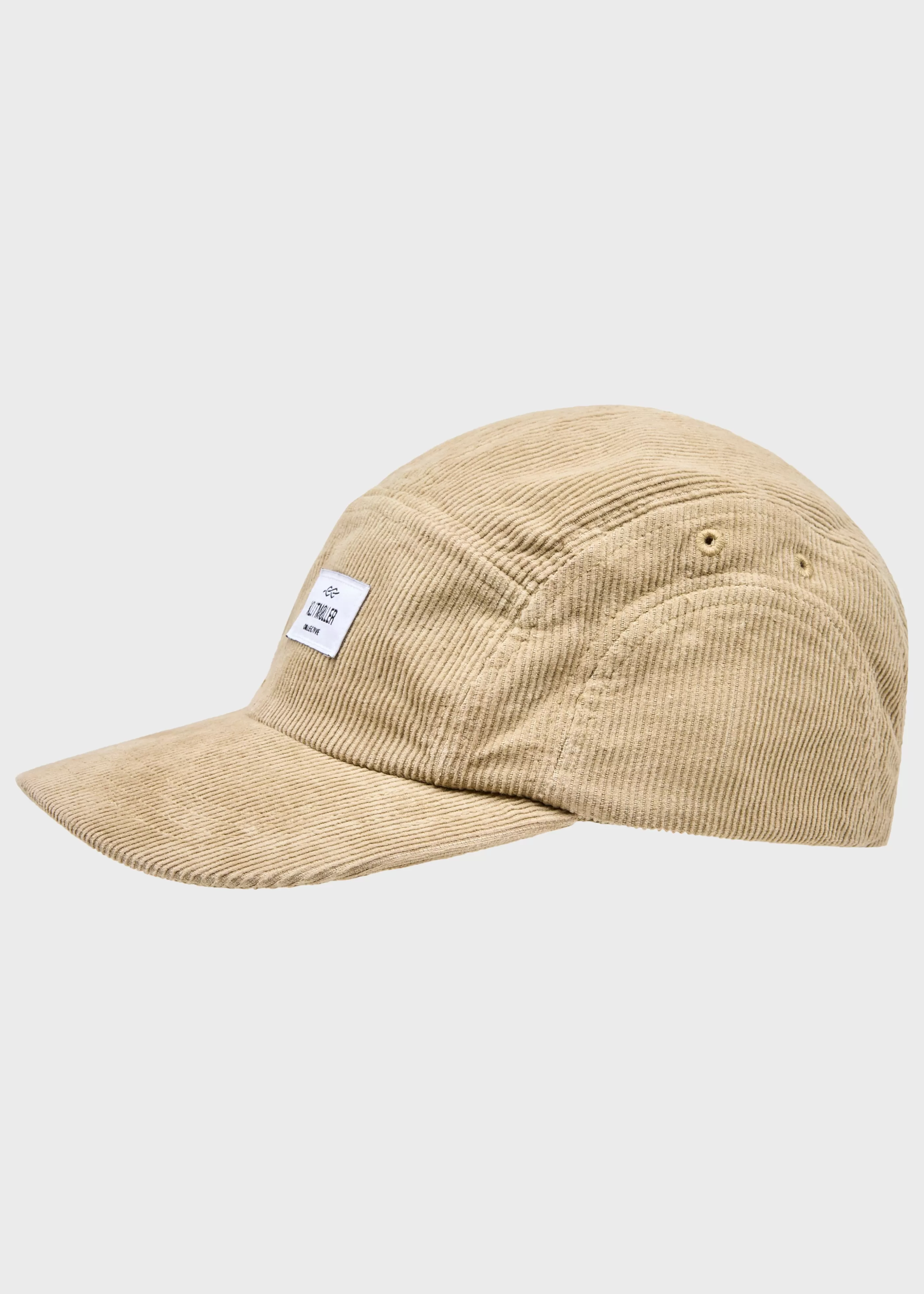 Klitmoller Collective Five panel corduroy cap - Sand- Accessories