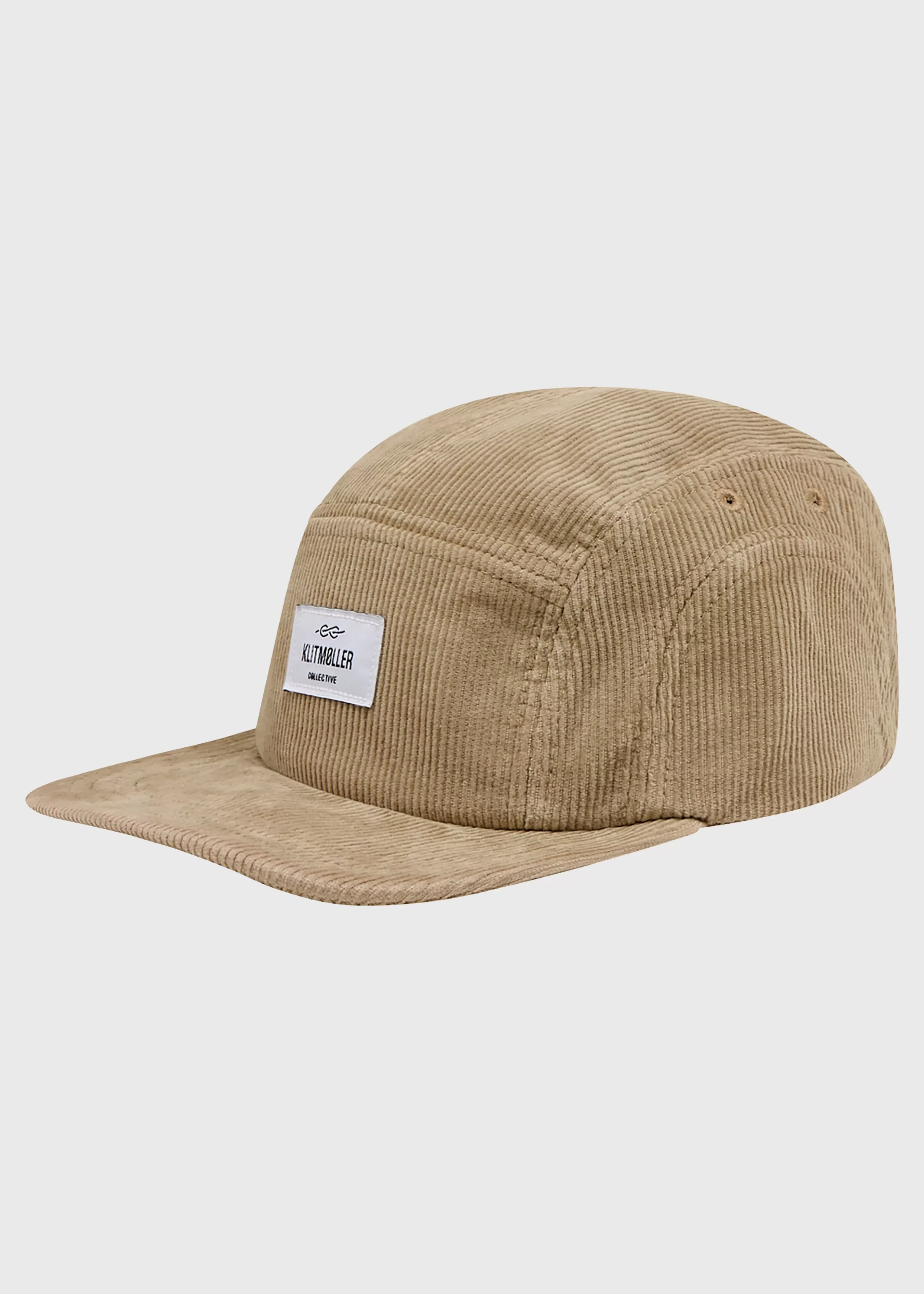 Klitmoller Collective Five panel corduroy cap - Sand- Accessories