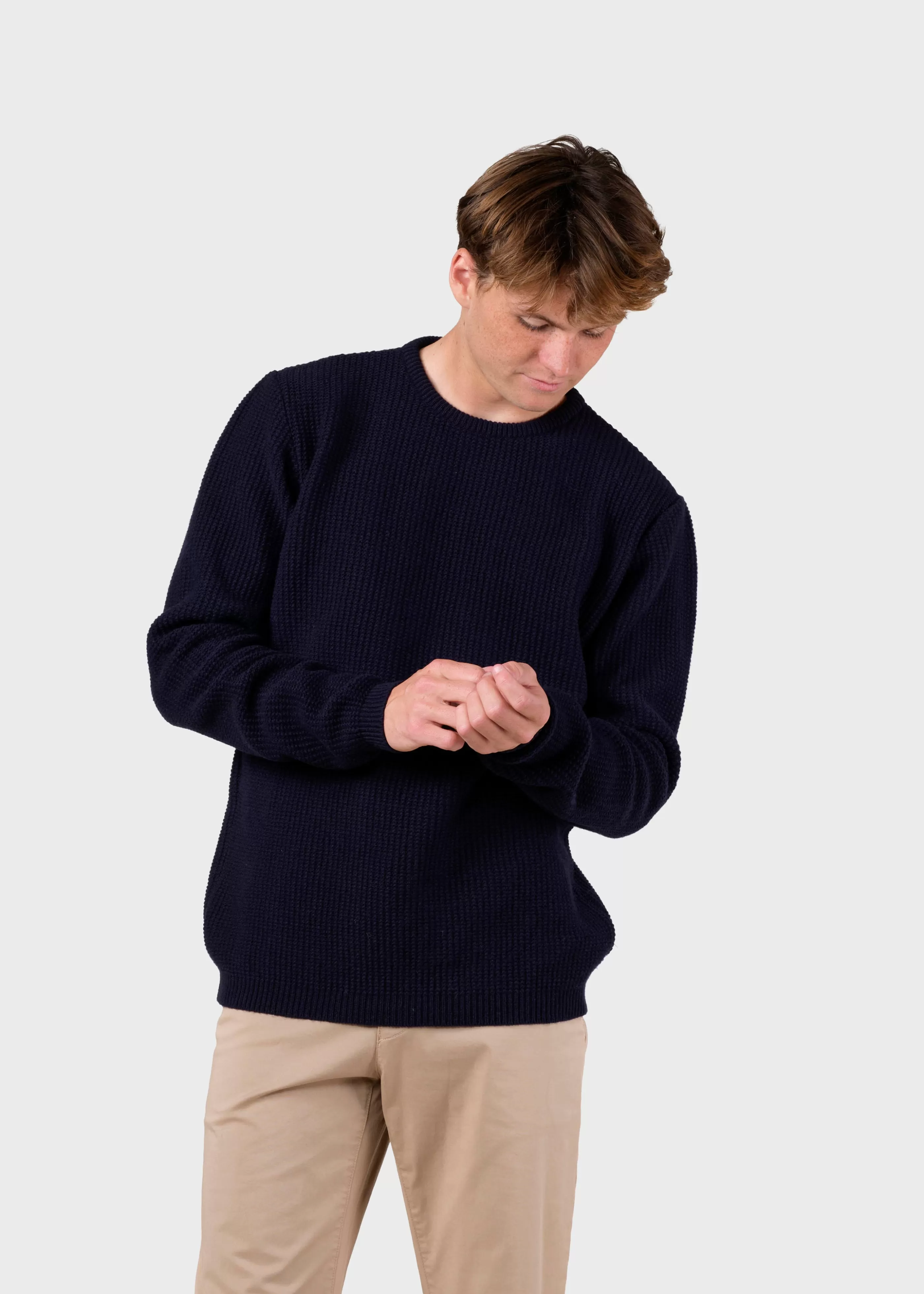 Klitmoller Collective Frede knit - Navy- Strick