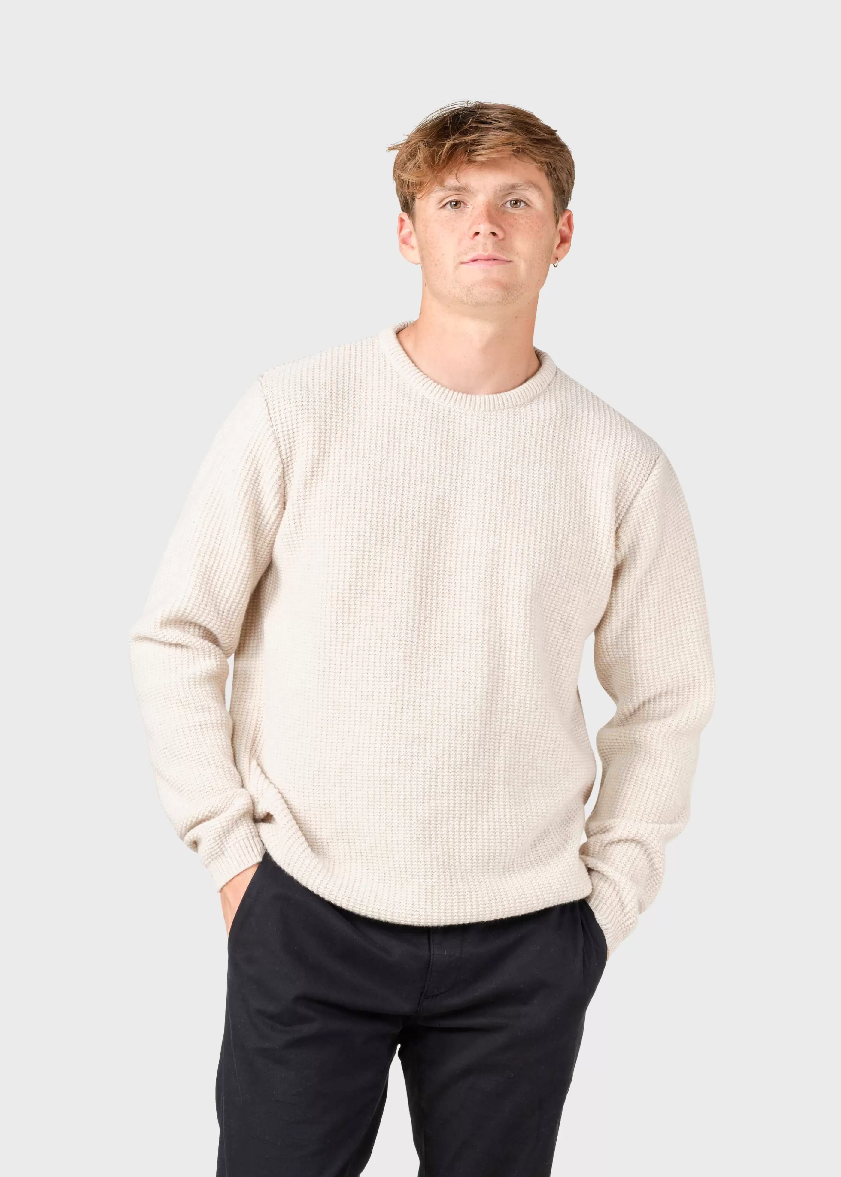 Klitmoller Collective Frede knit - Pastel sand- Strick