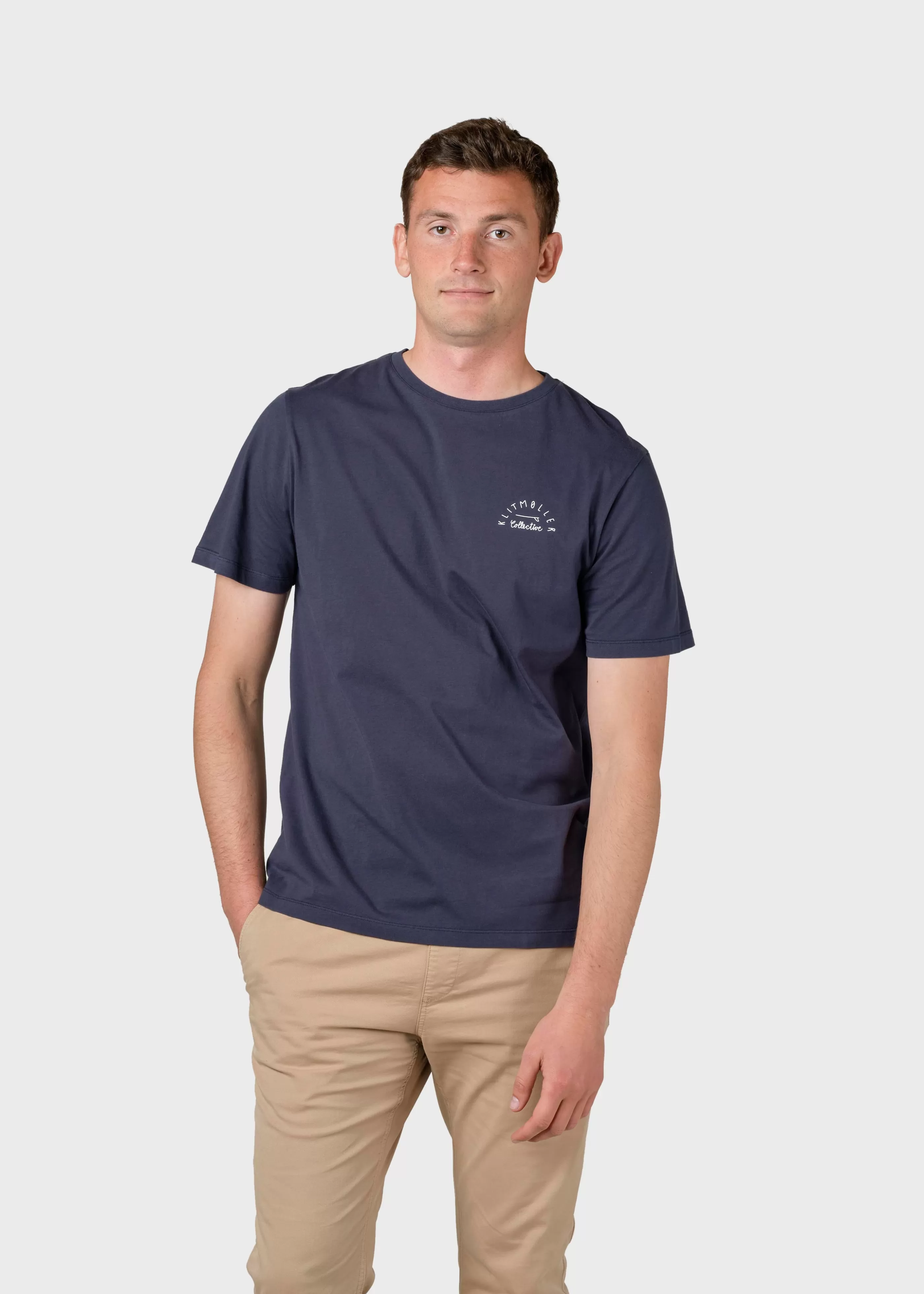 Klitmoller Collective Gabriel tee - Navy- T-shirts