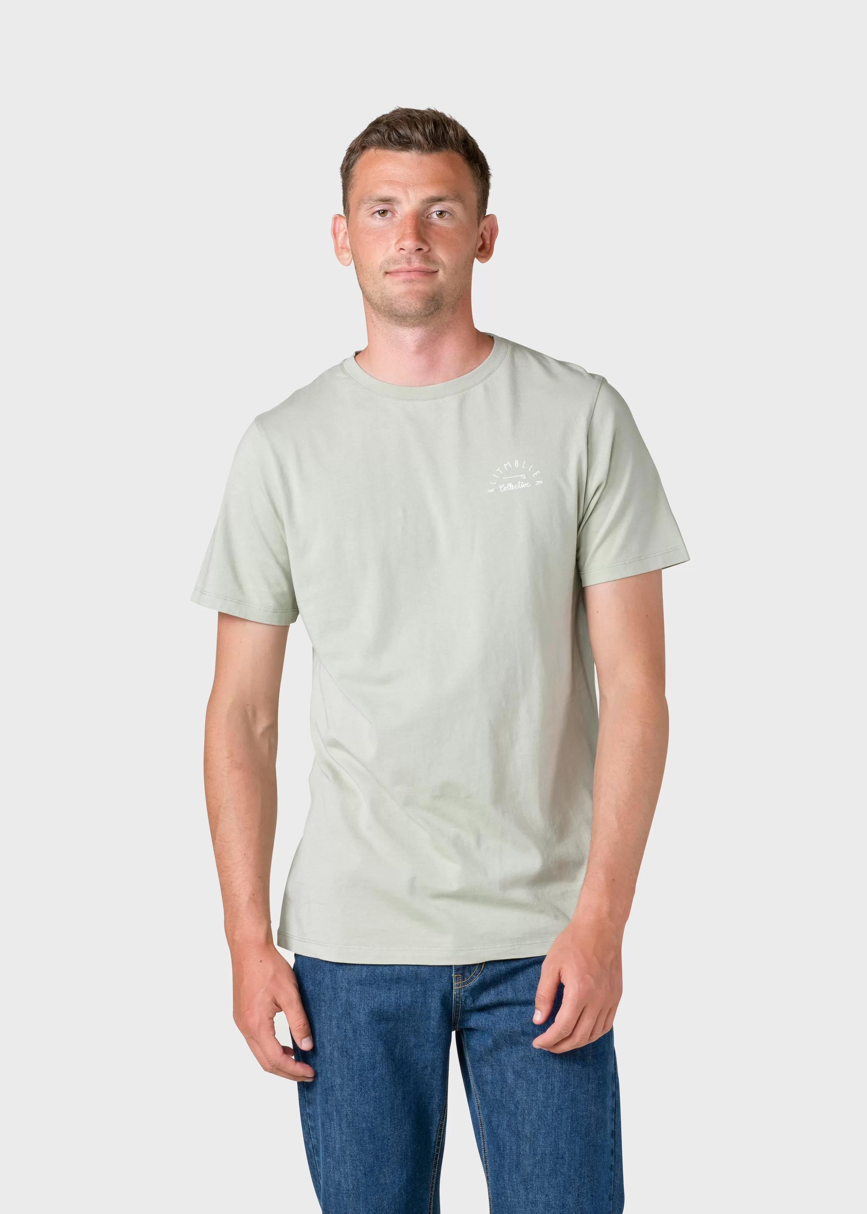 Klitmoller Collective Gabriel tee - Sage- T-shirts