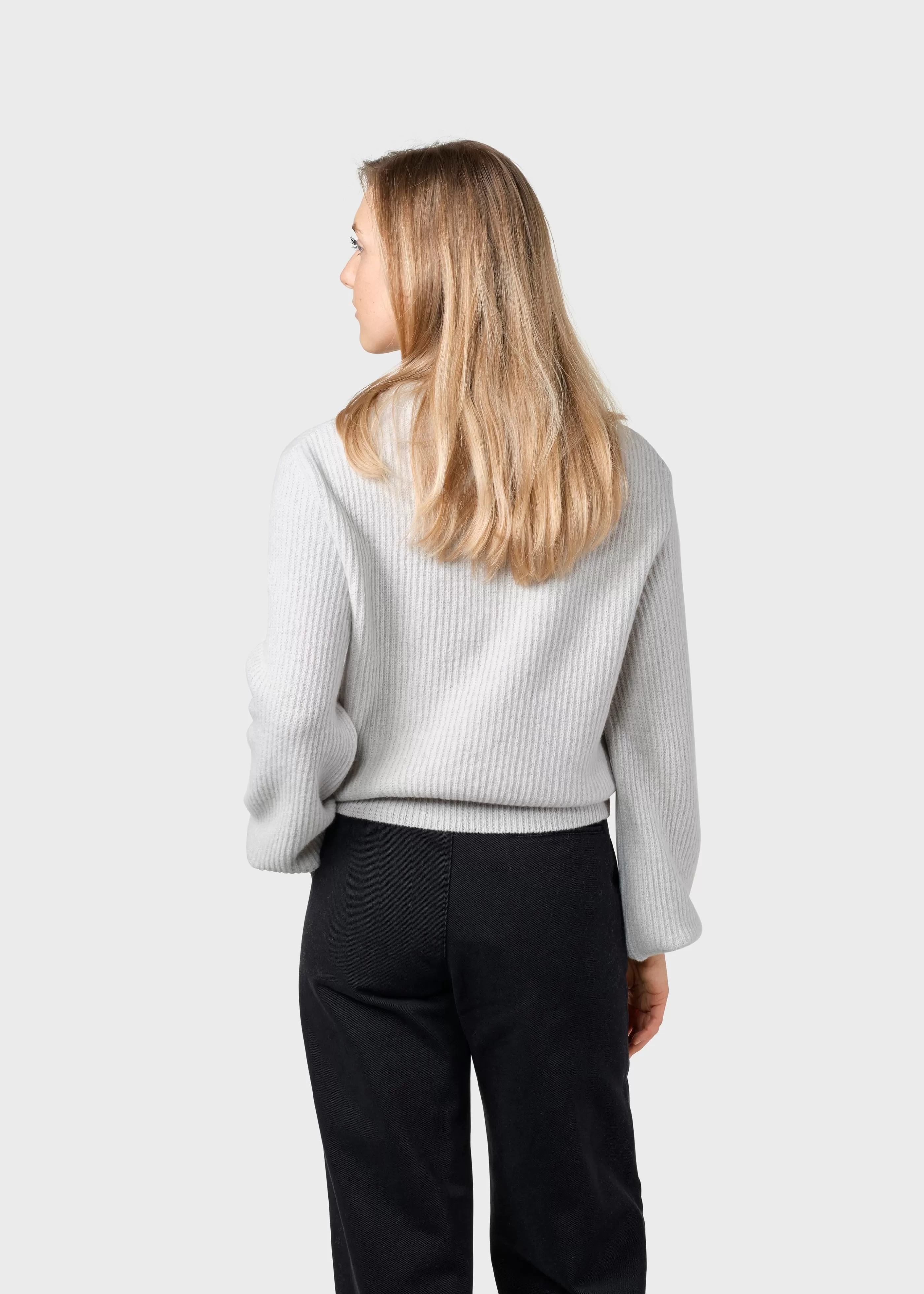 Klitmoller Collective Gerda knit - Pastel grey- Strick