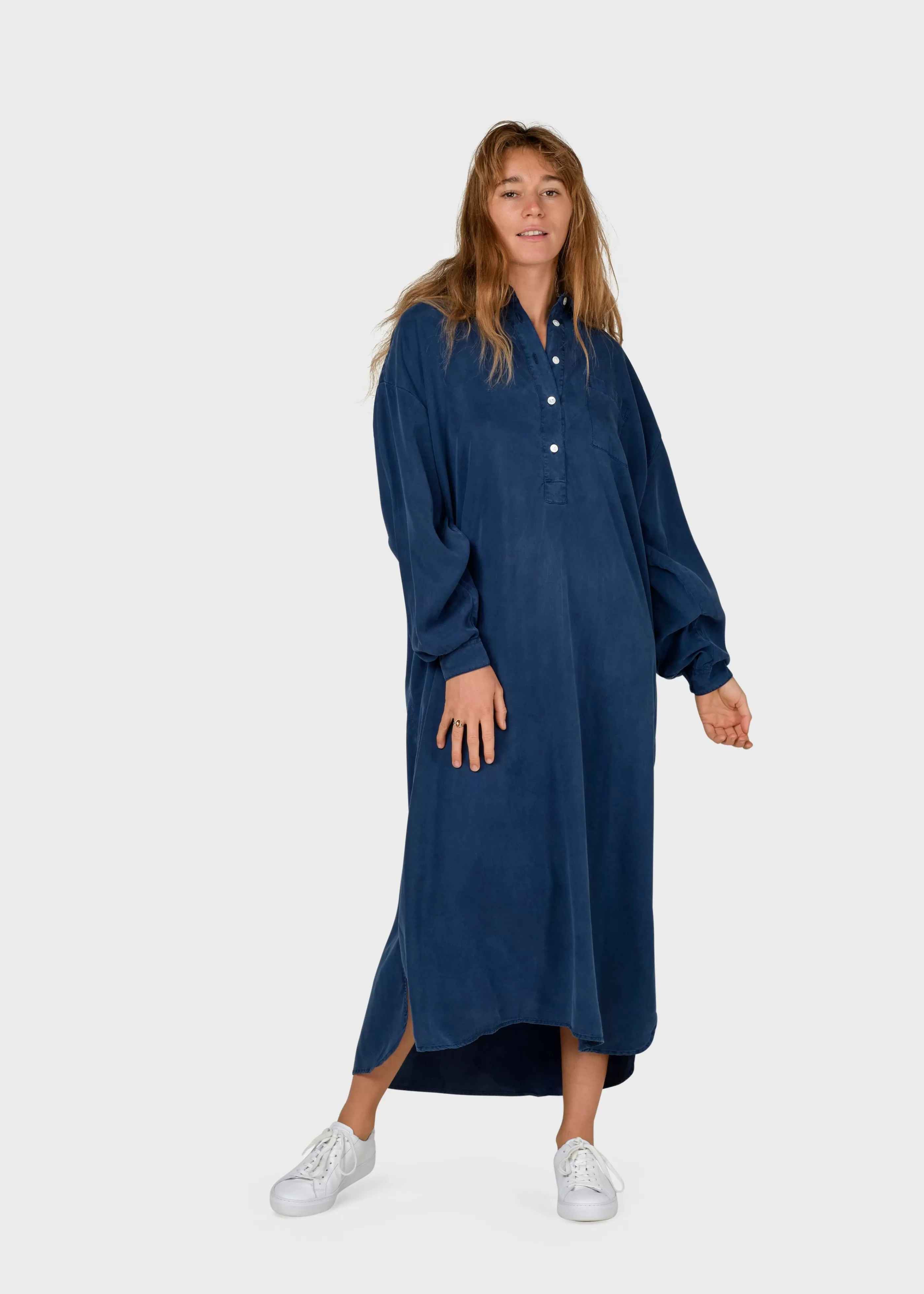 Klitmoller Collective Gulla shirtdress - Ocean- Hemden