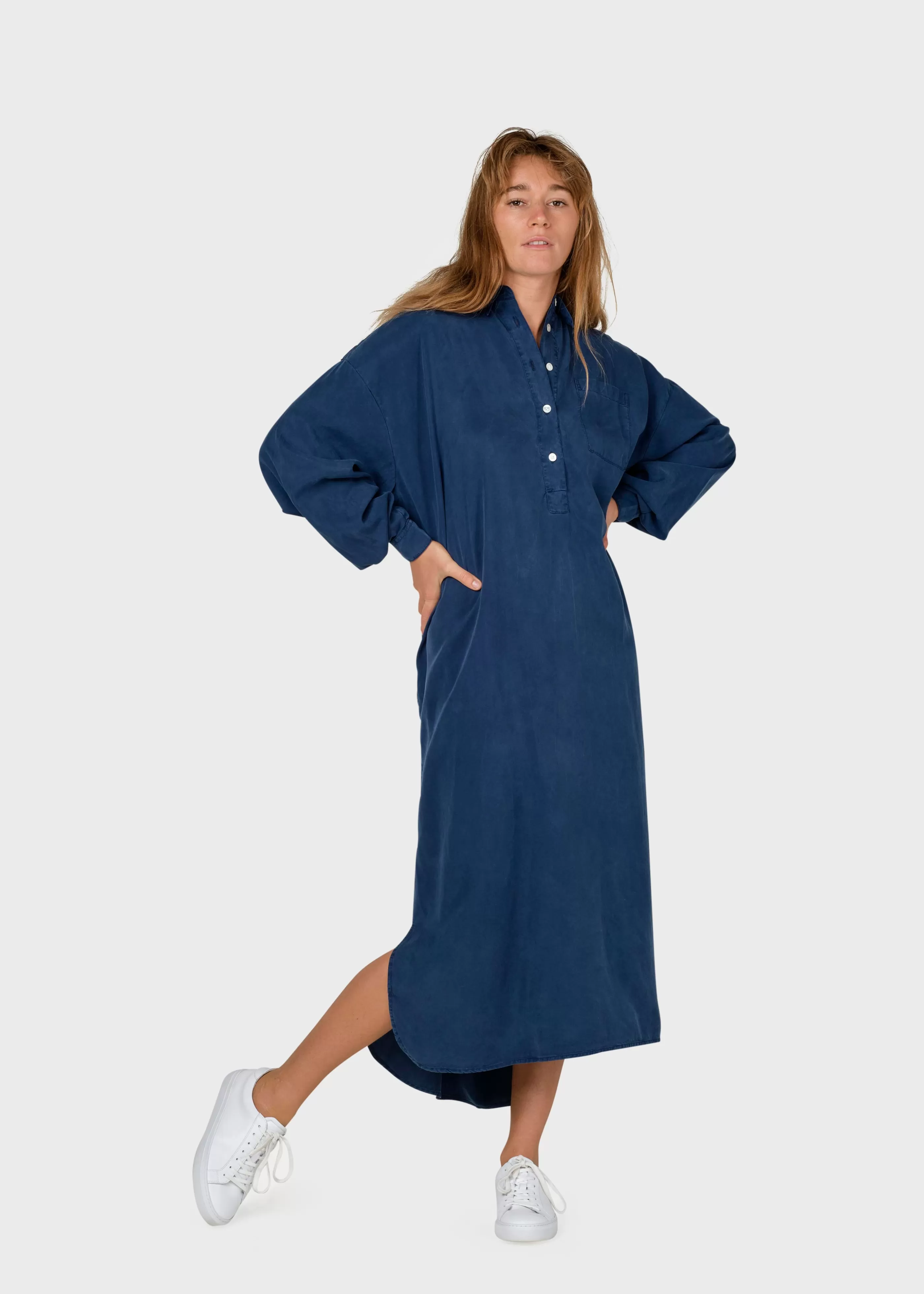 Klitmoller Collective Gulla shirtdress - Ocean- Hemden