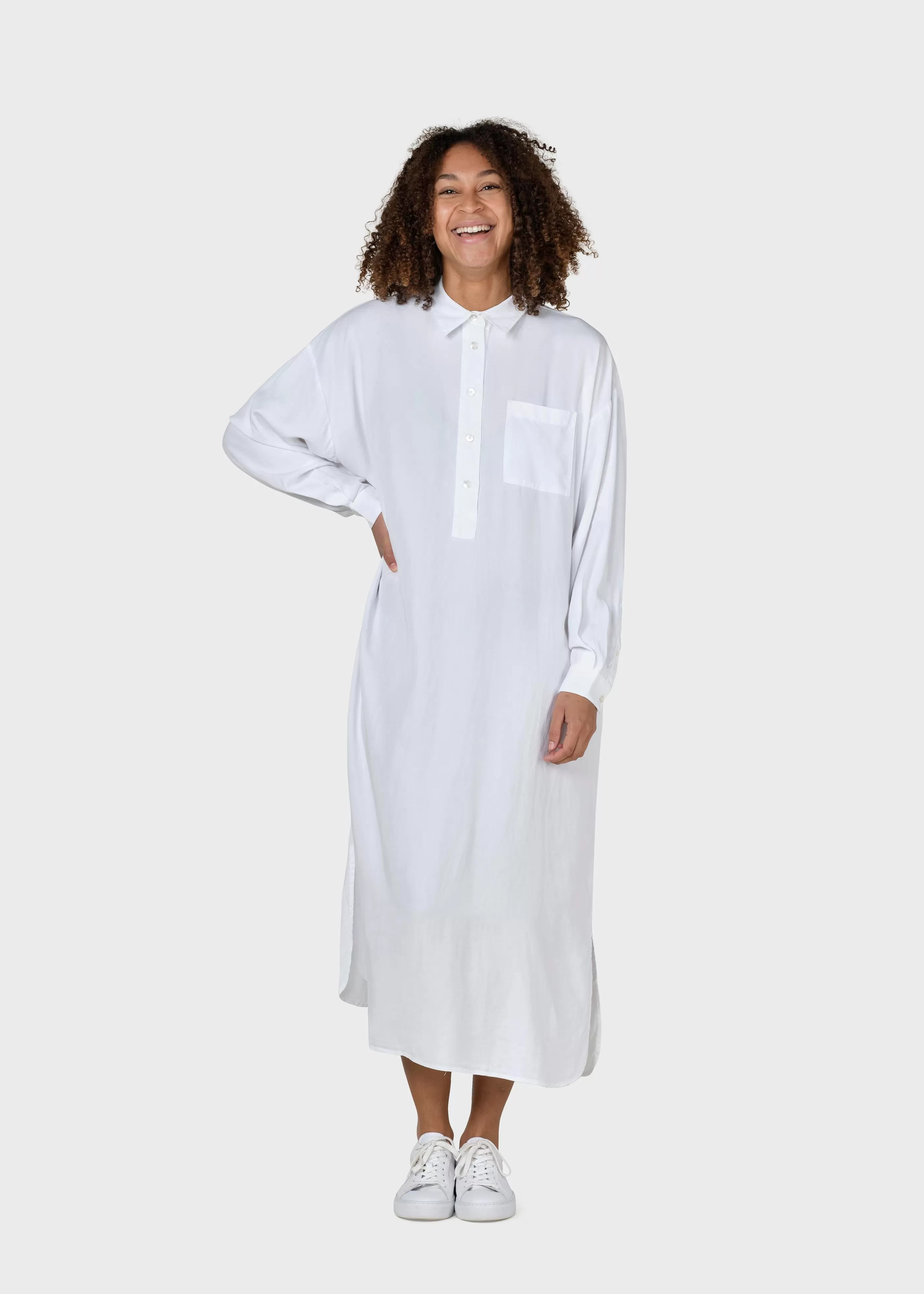 Klitmoller Collective Gulla shirtdress - White- Hemden