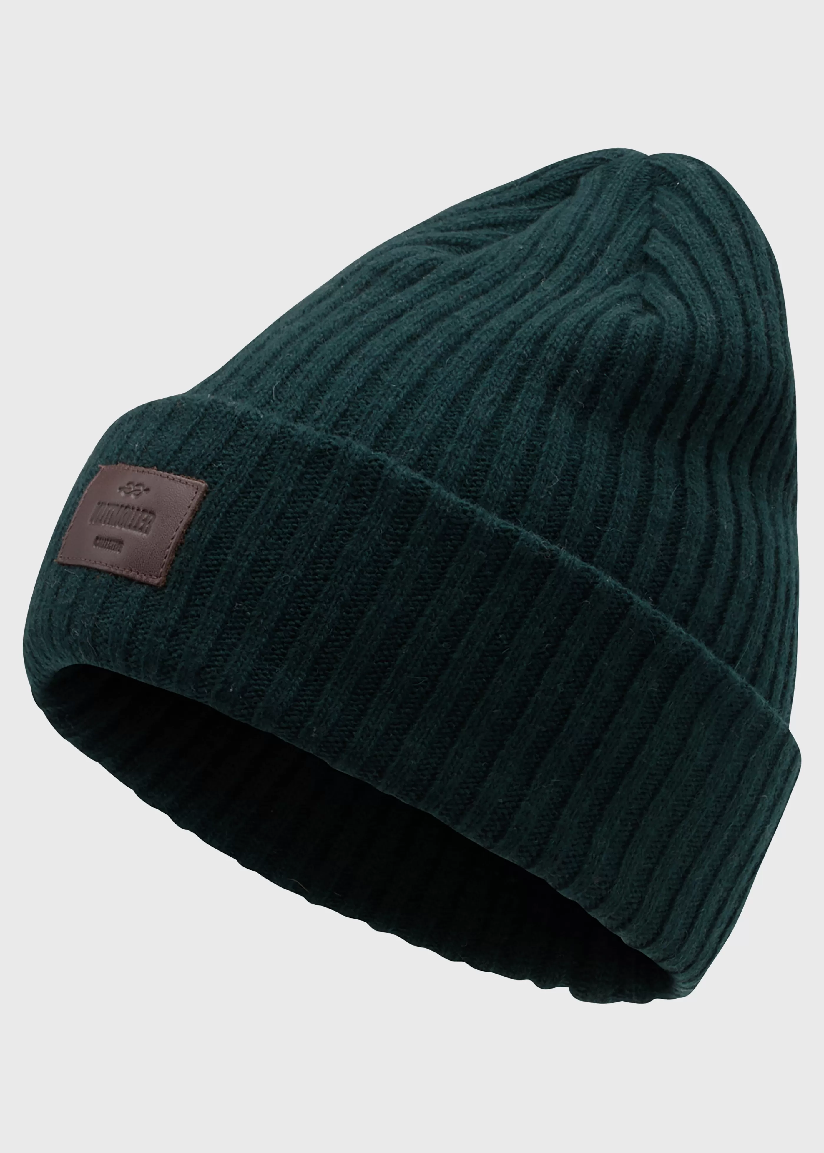 Klitmoller Collective Heavy rib beanie - Moss Green- Accessories