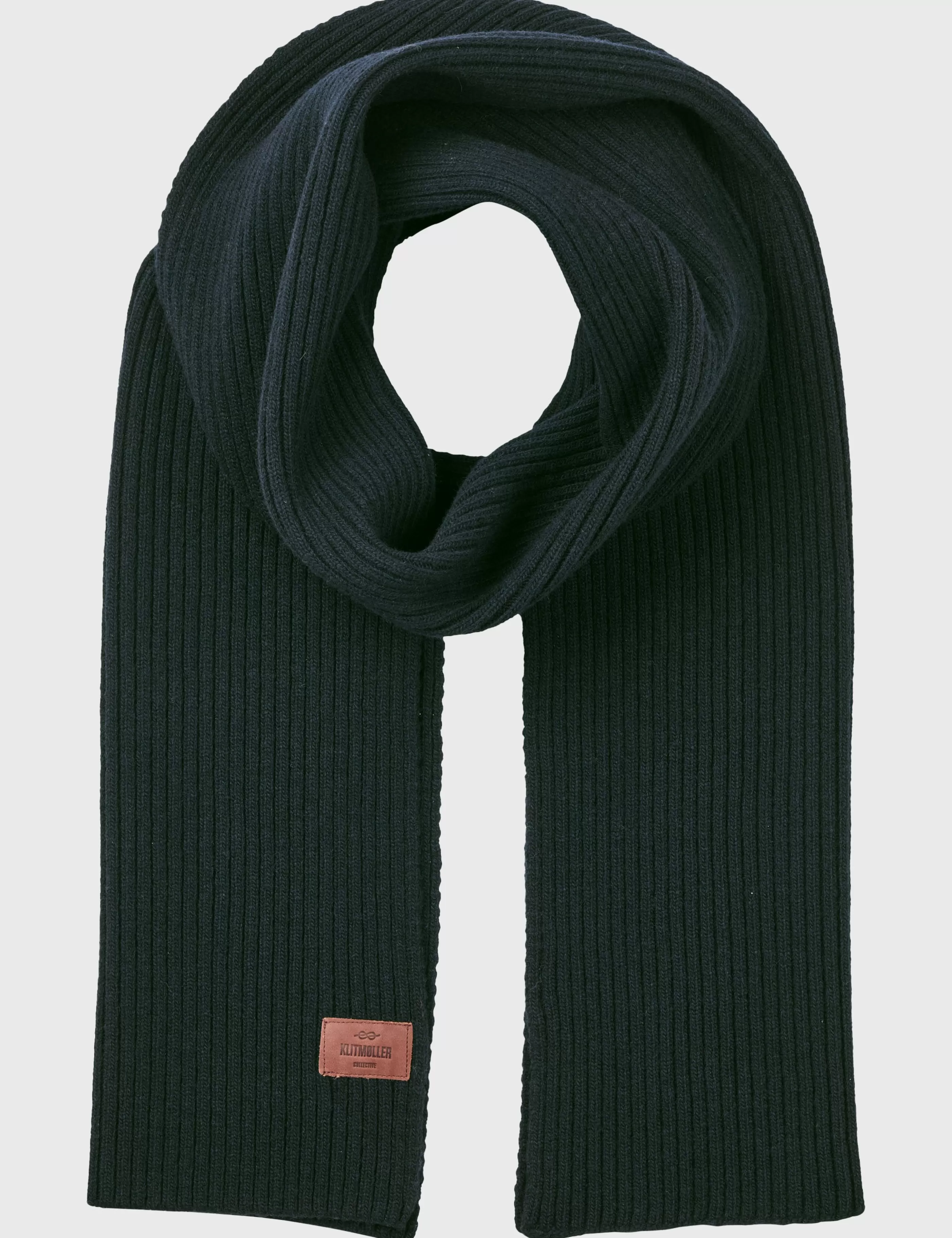 Klitmoller Collective Heavy rib scarf - Olive- Accessories