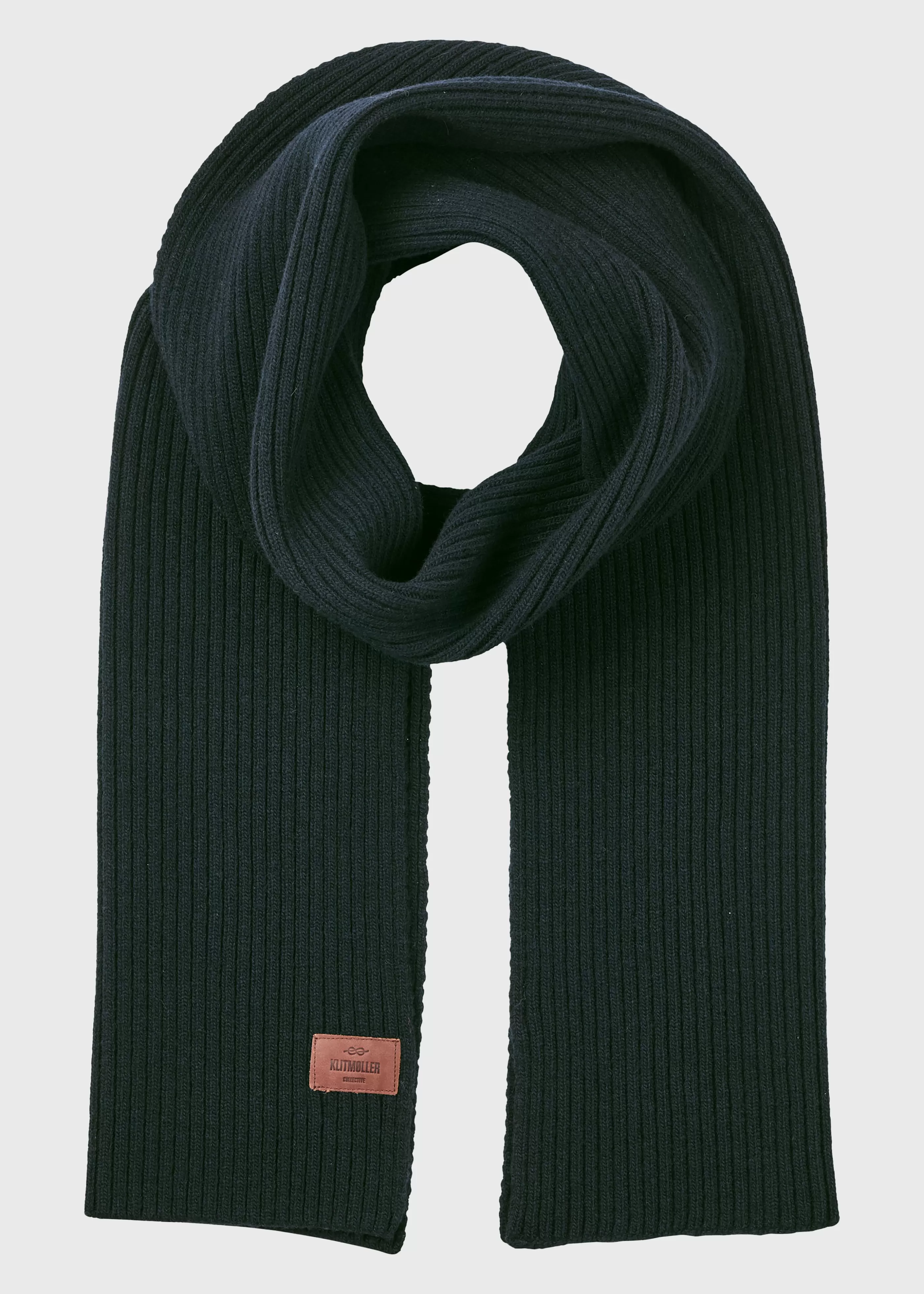 Klitmoller Collective Heavy rib scarf - Olive- Accessories