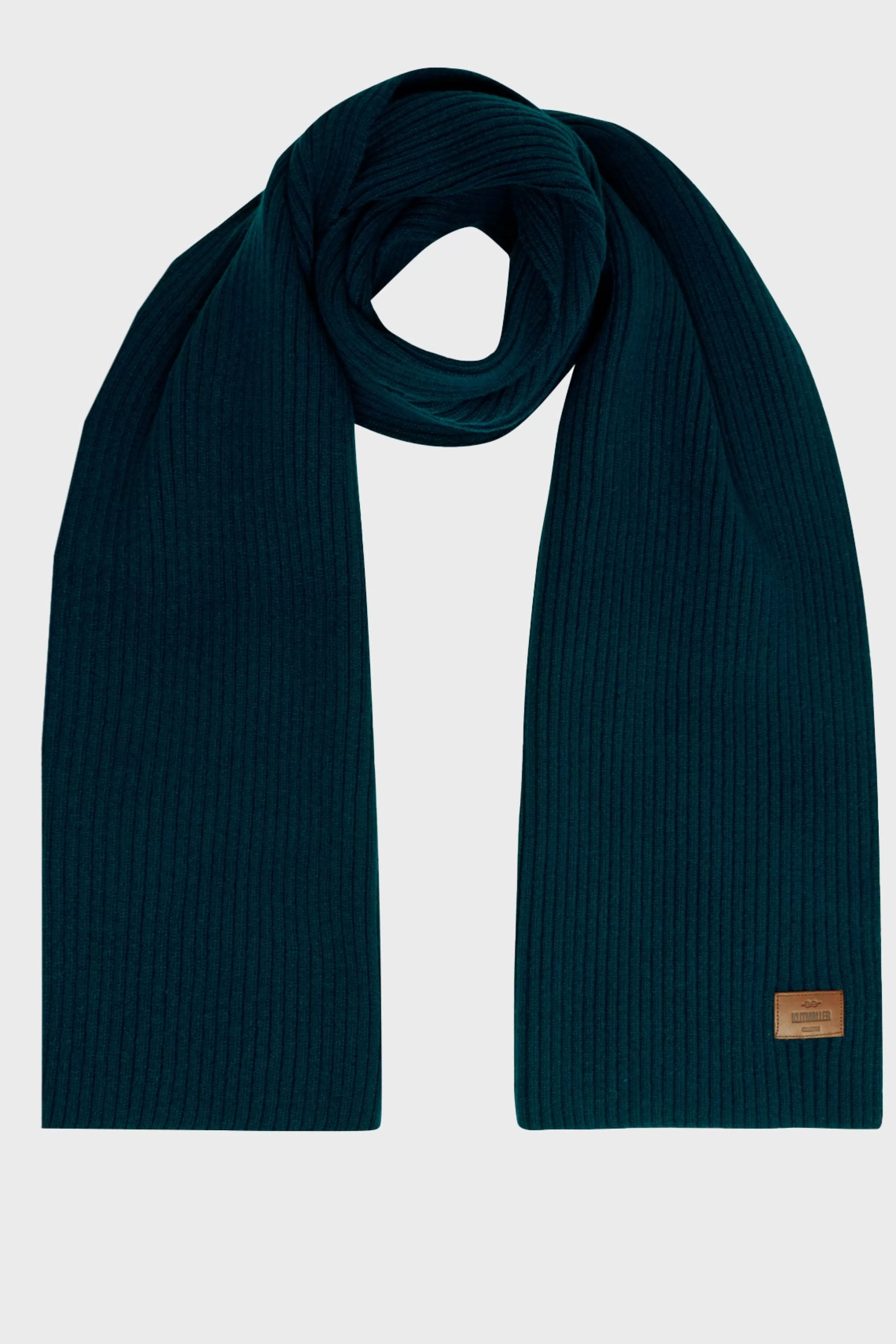 Klitmoller Collective Heavy rib scarf - Petrol- Accessories